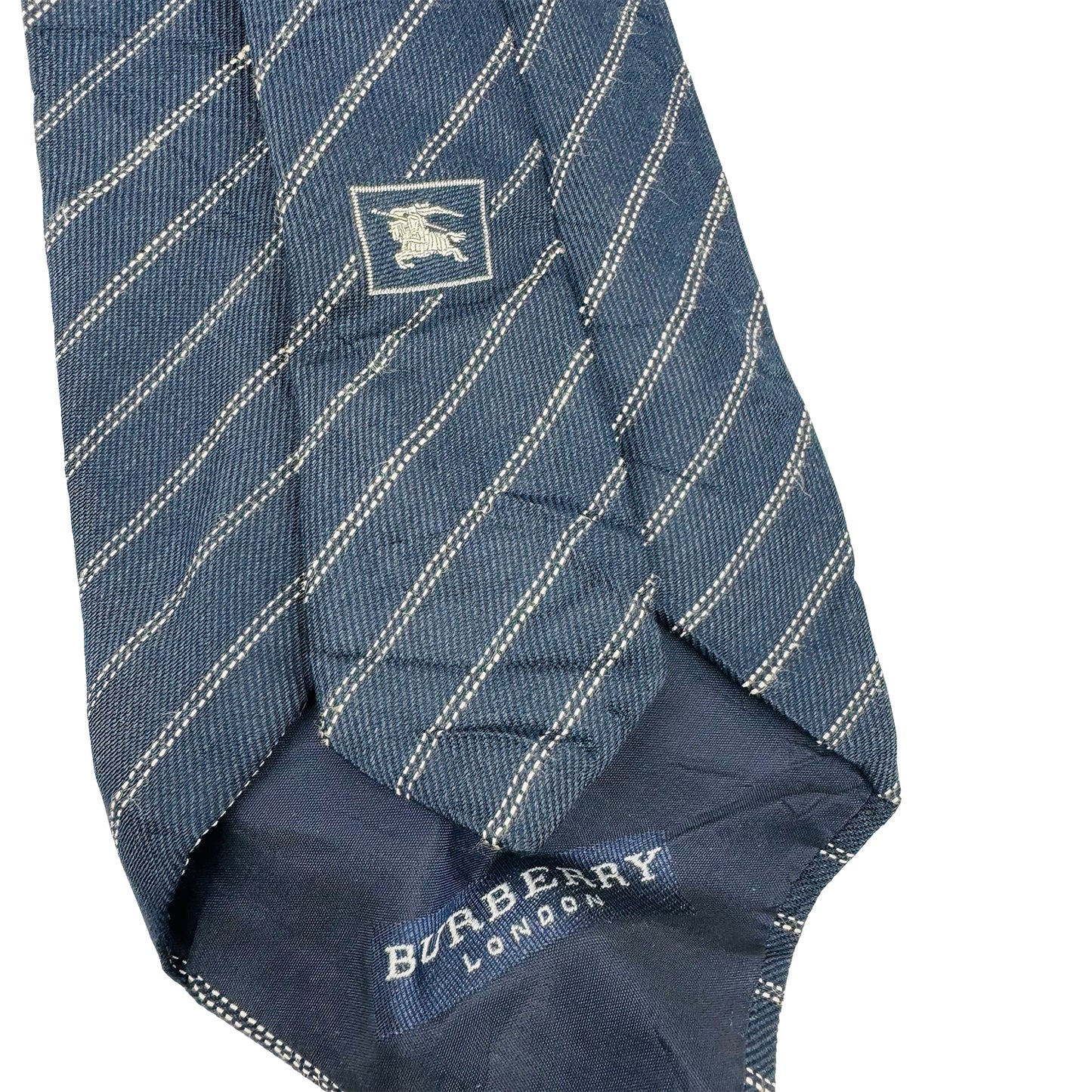 Burberry Navy Blue Tie (Size Regular)