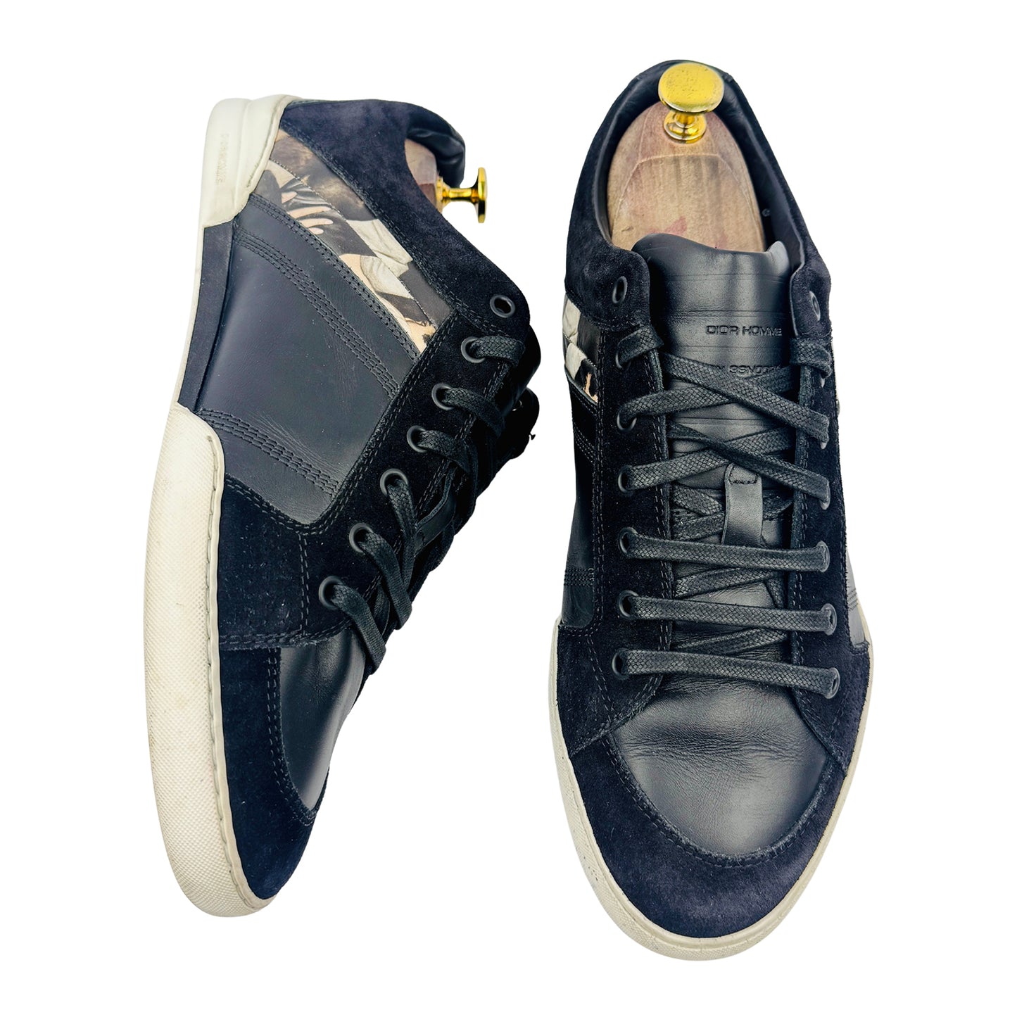 Dior Homme B18 Low Top Black Leather Sneakers (Size 42/42.5)
