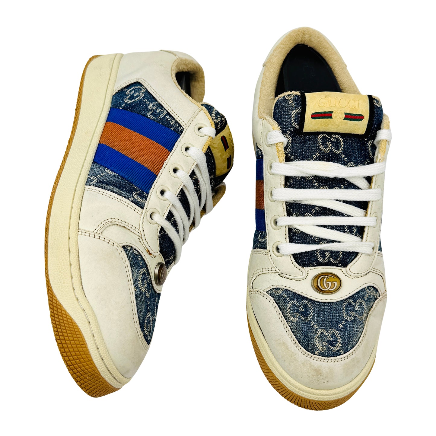 Gucci Men's Screener Multicolor Sneakers (Size 40)