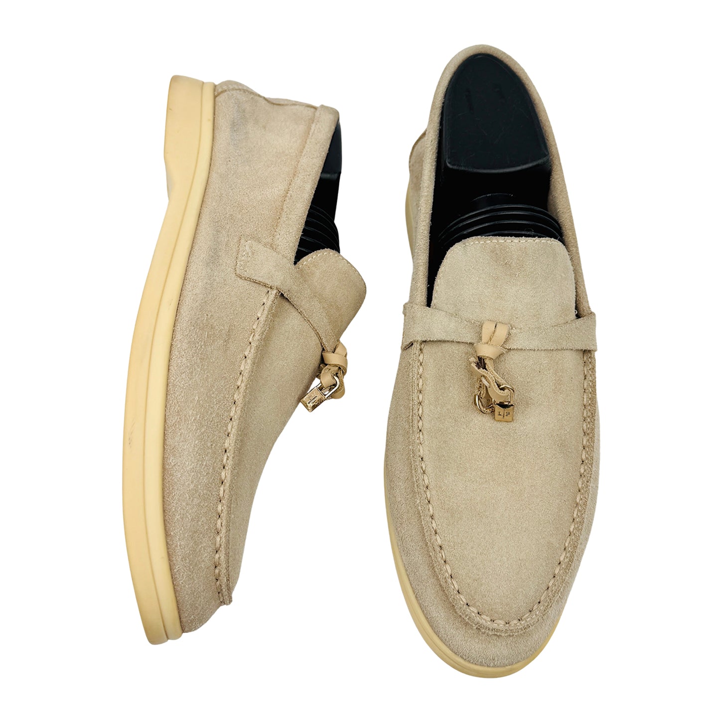 Loro Piana Summer Walk Beige Loafers (Size 39/39.5) - 43182
