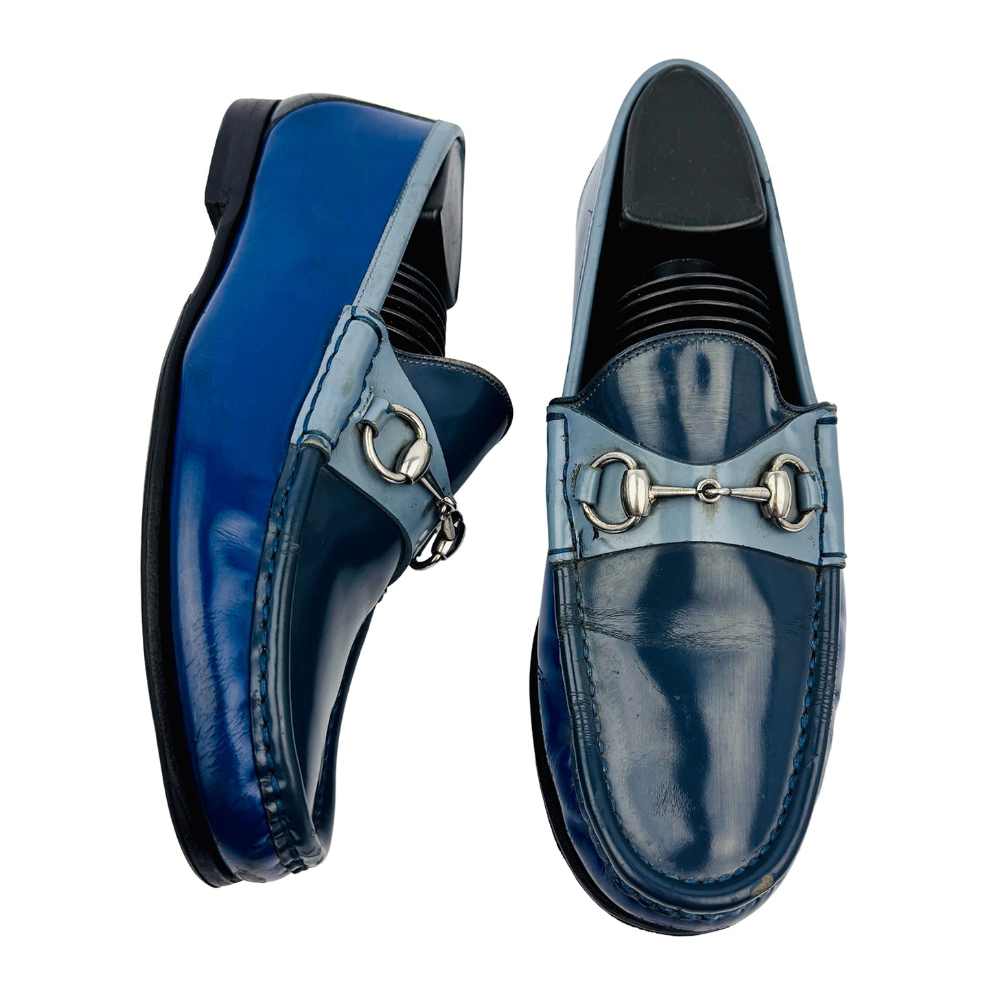 Gucci Men's Horsebit 1953 Patent Leather Loafers (Size 38.5/39) - 387598