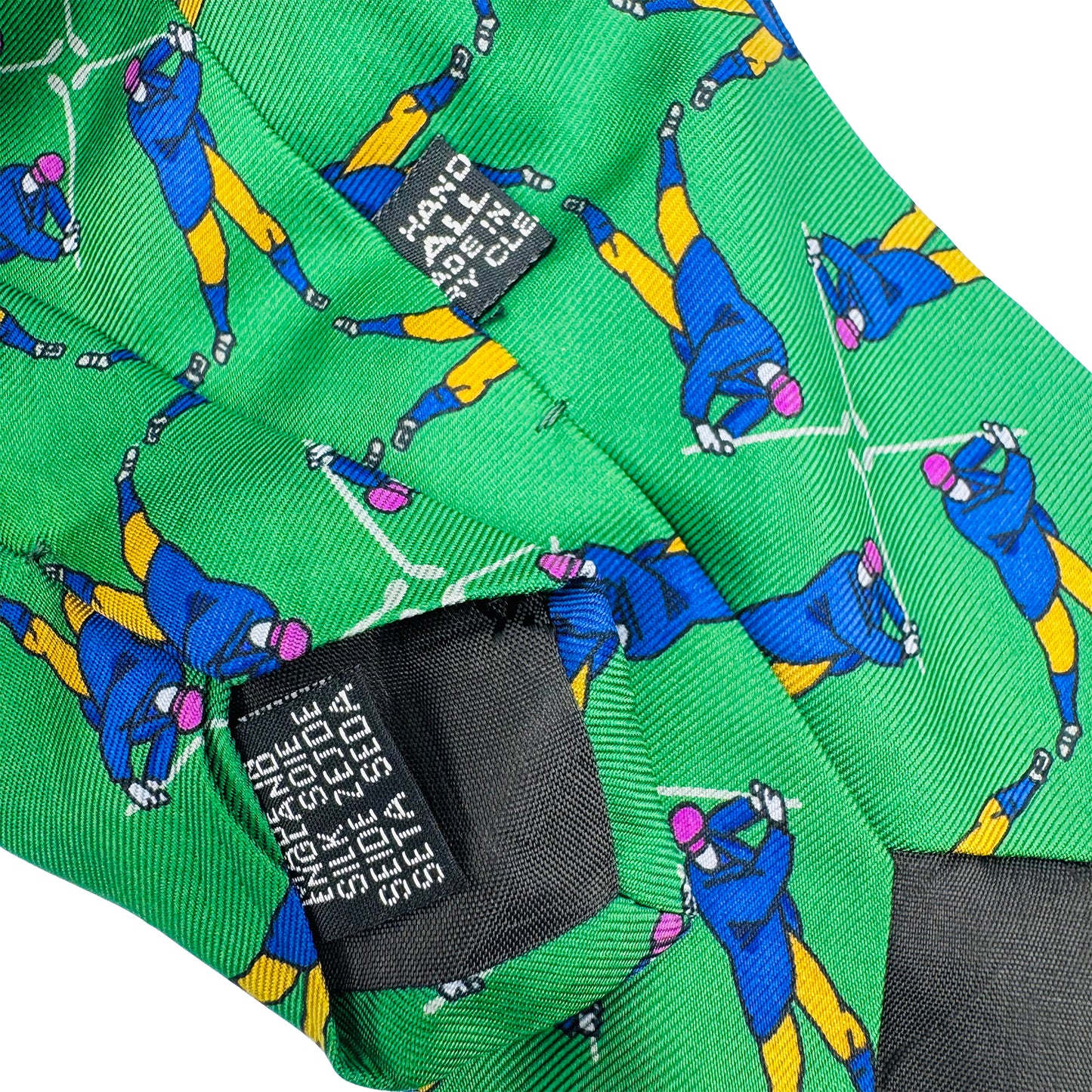 Burberry Green Silk Tie (Size Regular)