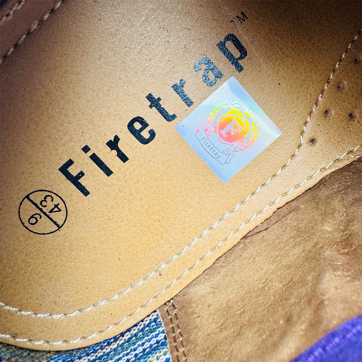 Firetrap Men's Brown Leather Spencer Brogues Shoes (Size 43)