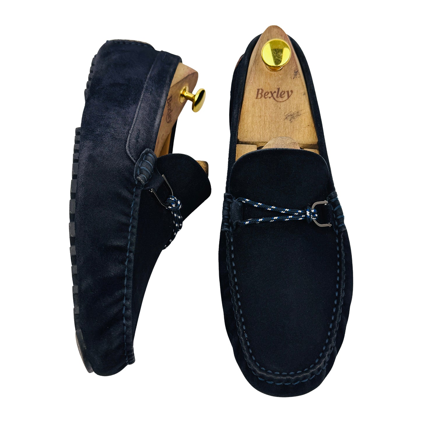 Hugo Boss Men's Dark Blue Suede Moccasins (Size 42.5) - 50453138 401