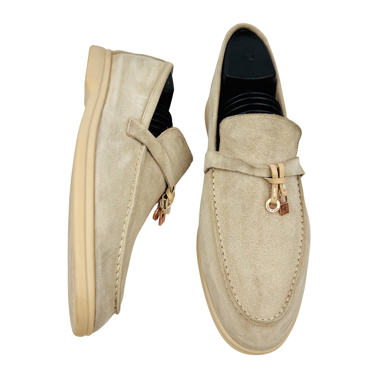 Loro Piana Summer Walk Beige Loafers (Size 41/41.5) - H 18068