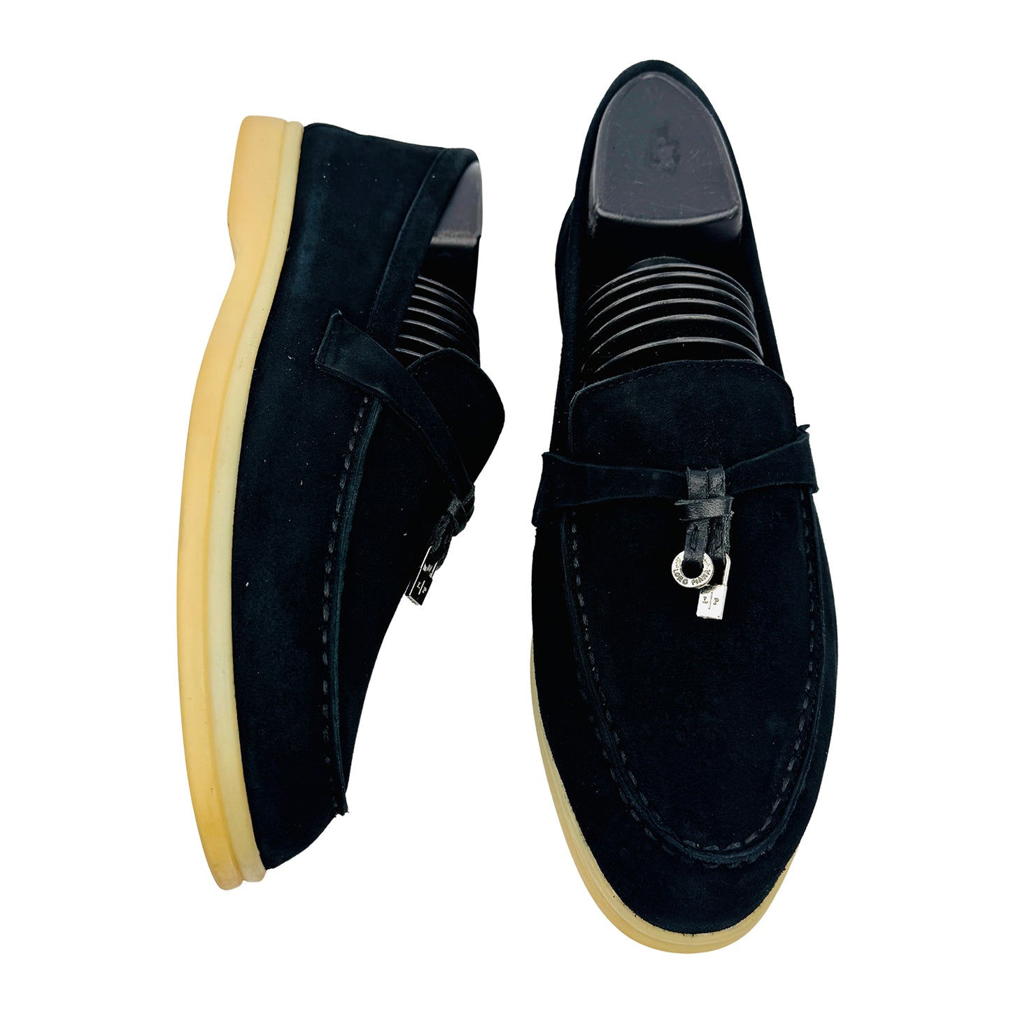 Loro Piana Summer Walk Black Loafers (Size 39/39.5) - J 56000
