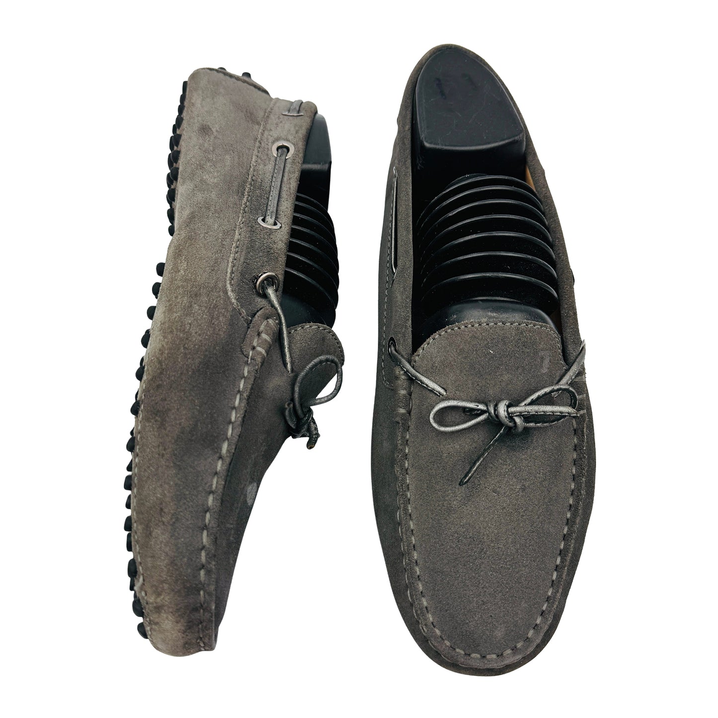 Tods Women's Gommino Grey Loafers (Size 39.5)