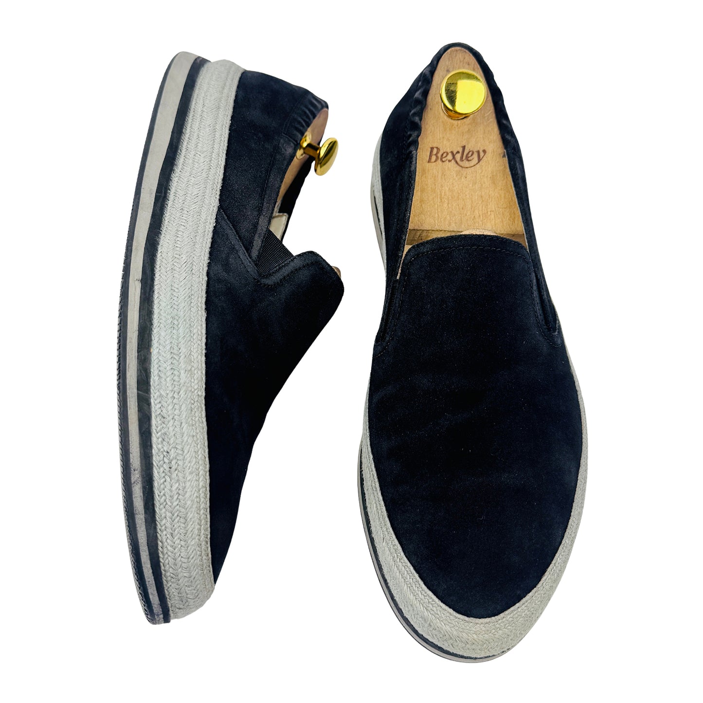 Prada Men's Espadrille Suede Slip-On Shoes (Size 43/43.5) - 4D2363