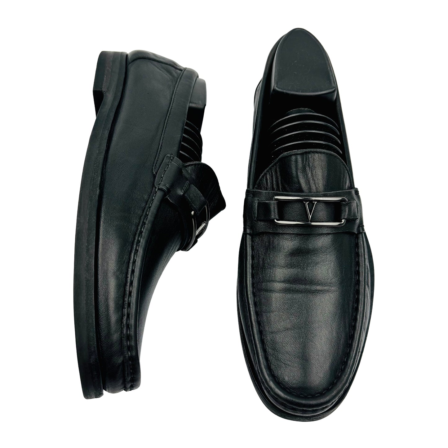 Valentino Garavani Men's Black Leather Loafer (Size 41)