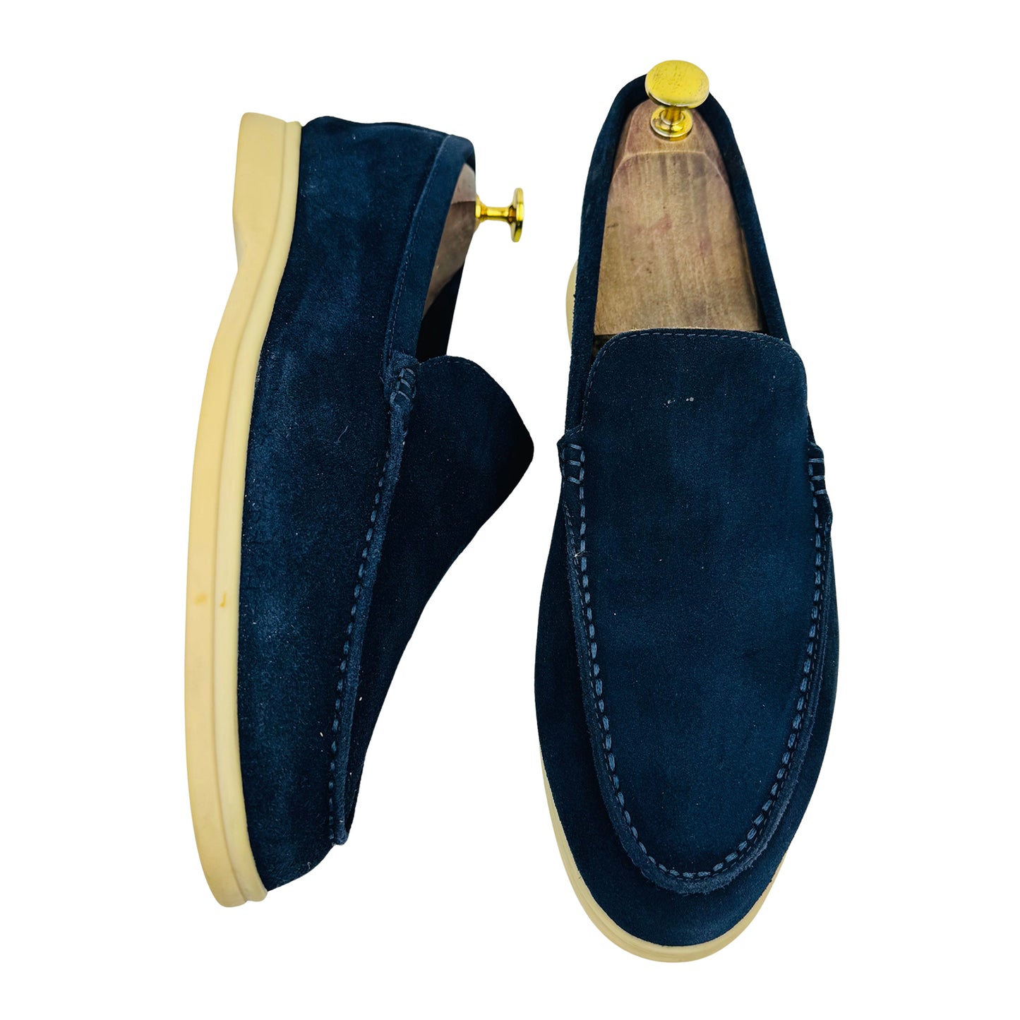Loro Piana Summer Walk Navy Loafer (Size 43/43.5) - H 18068