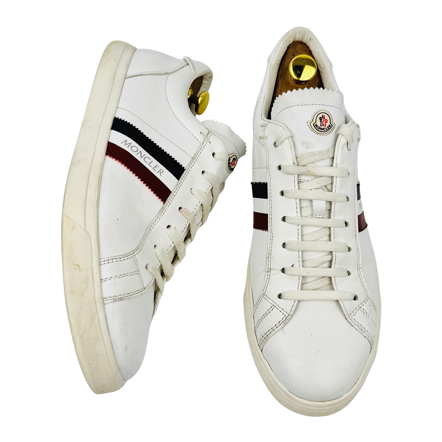 Moncler Monaco 'White' Low-Top Sneakers (Size 43)