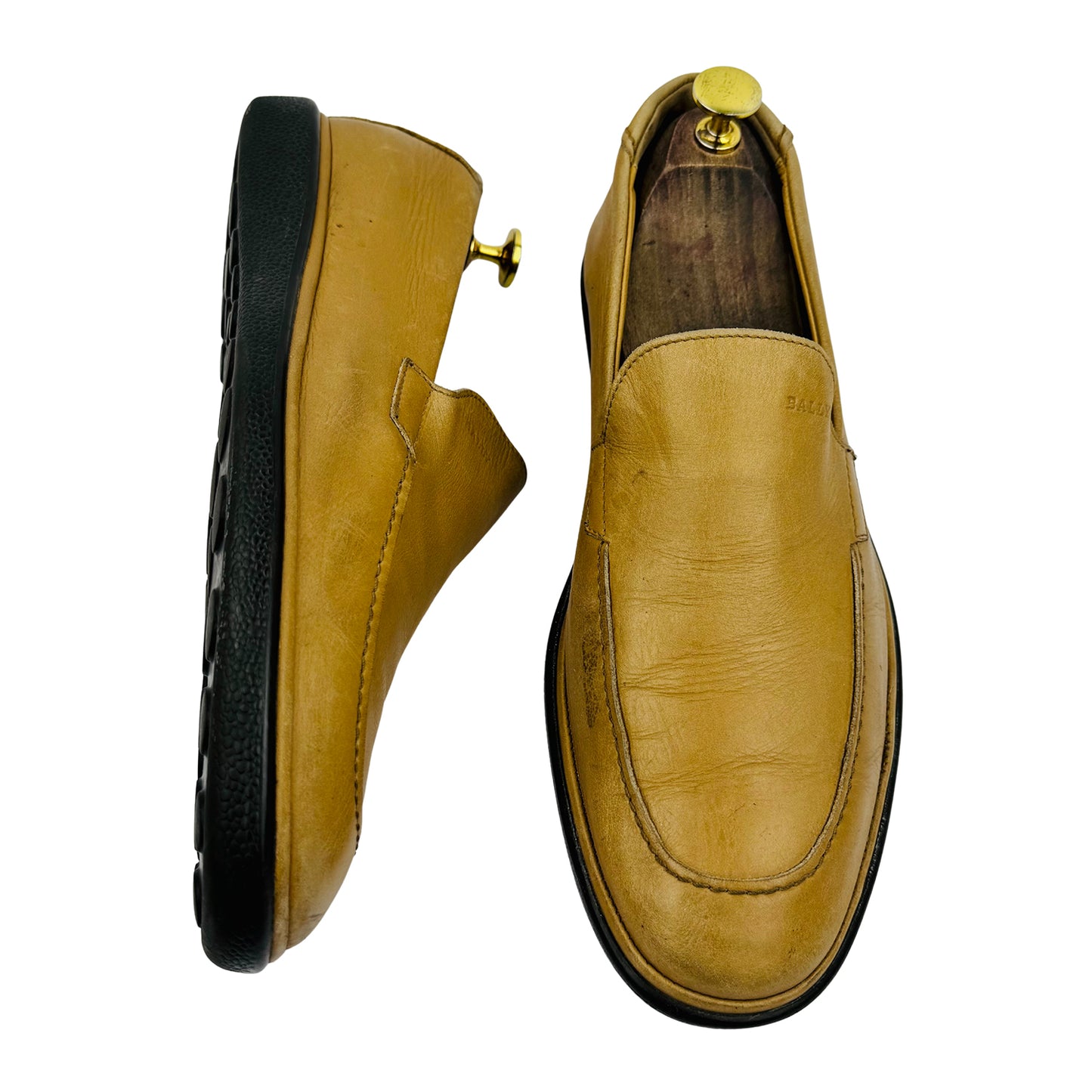Bally Men's Rapsody Tan Leather Loafer (Size 42)