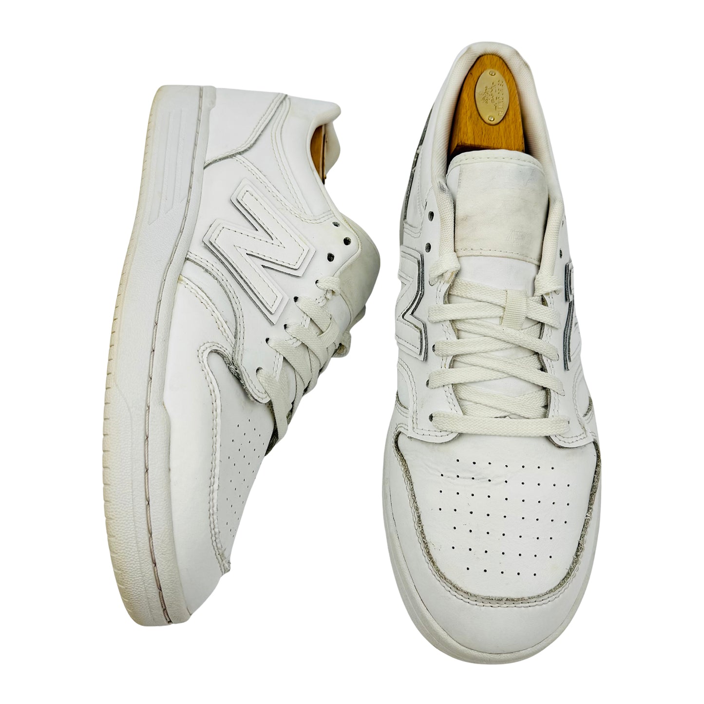 New Balance 480 White Sneakers (Size 44) - BB480L3W