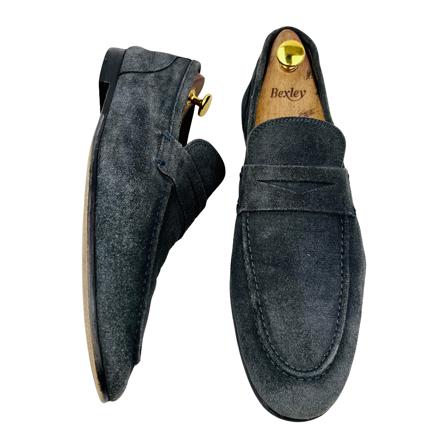 Aldo Mr. B’s 'Slate' Suede Penny Loafers (Size 44)