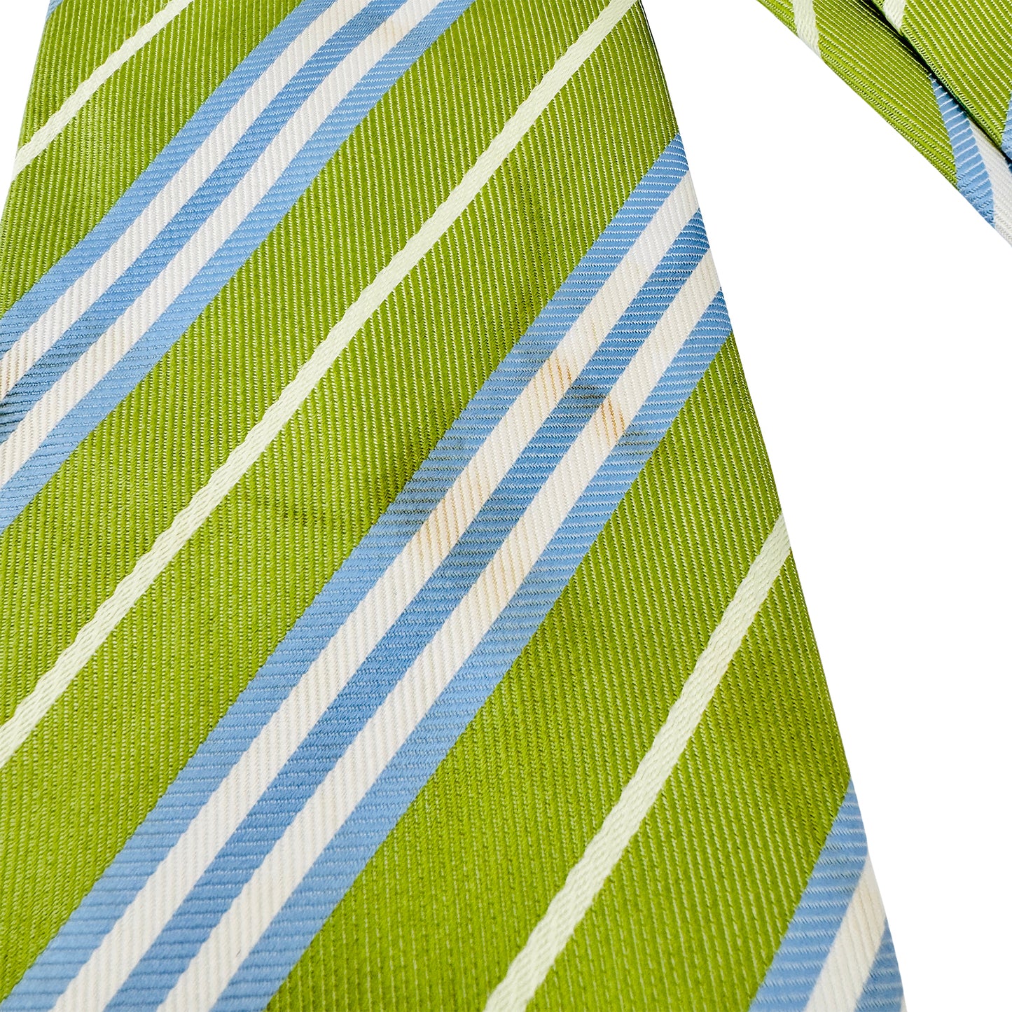 Burberry Green Base 'Diagonal Stripes' Tie