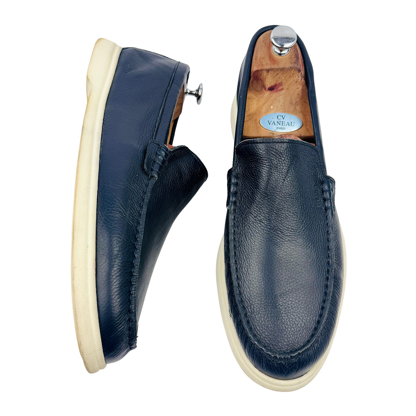Hugo Boss Men's Logo Detail Moccasin Shoes (Size 45) - 50517371