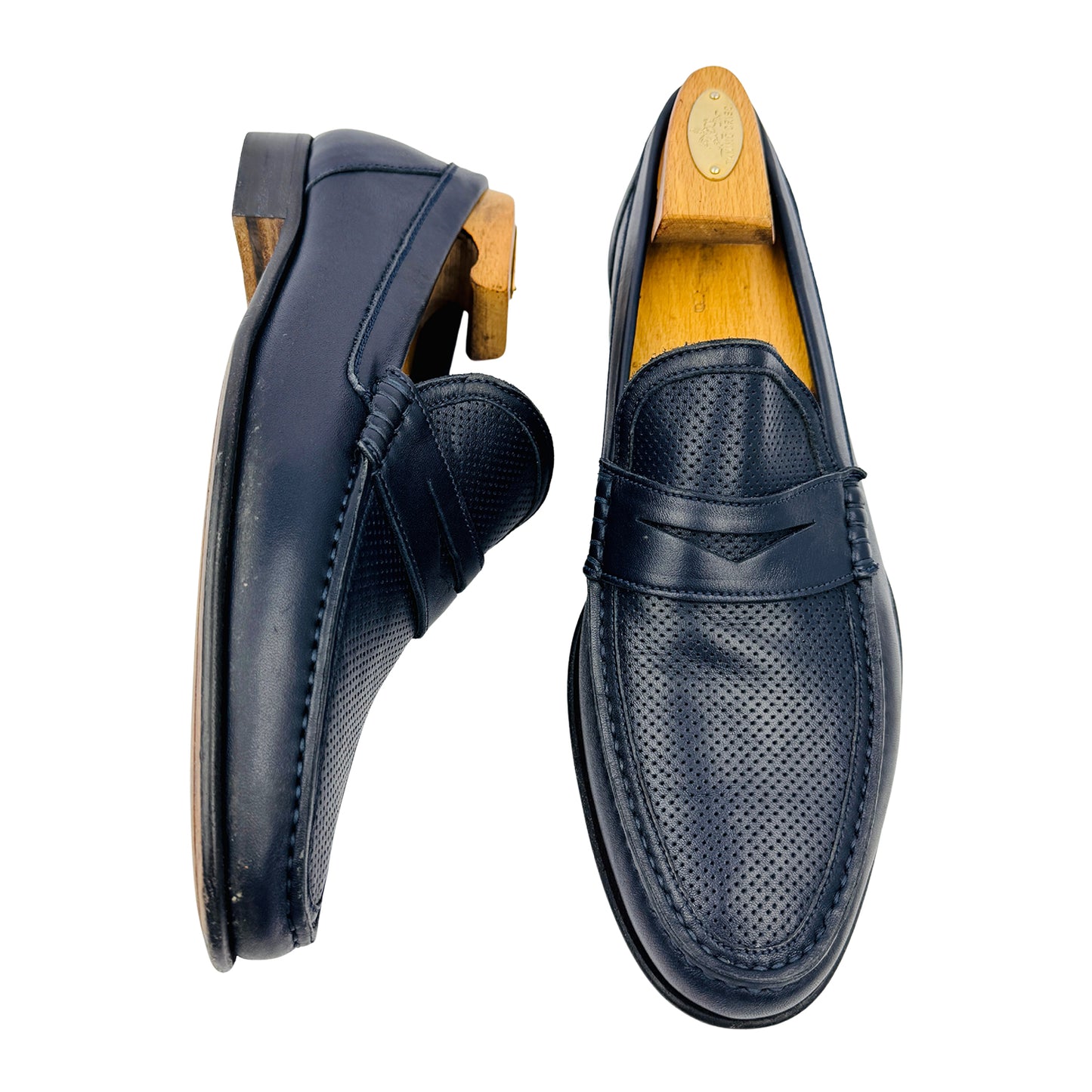 A.Testoni Men's Leather Penny Loafers (Size 42.5)