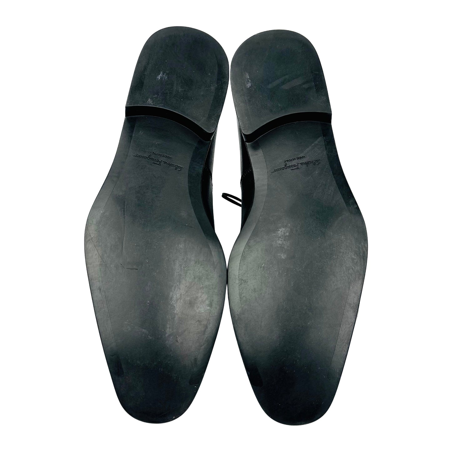 Salvatore Ferragamo Men's Black Cap Toe Oxfords (Size 42.5/43)