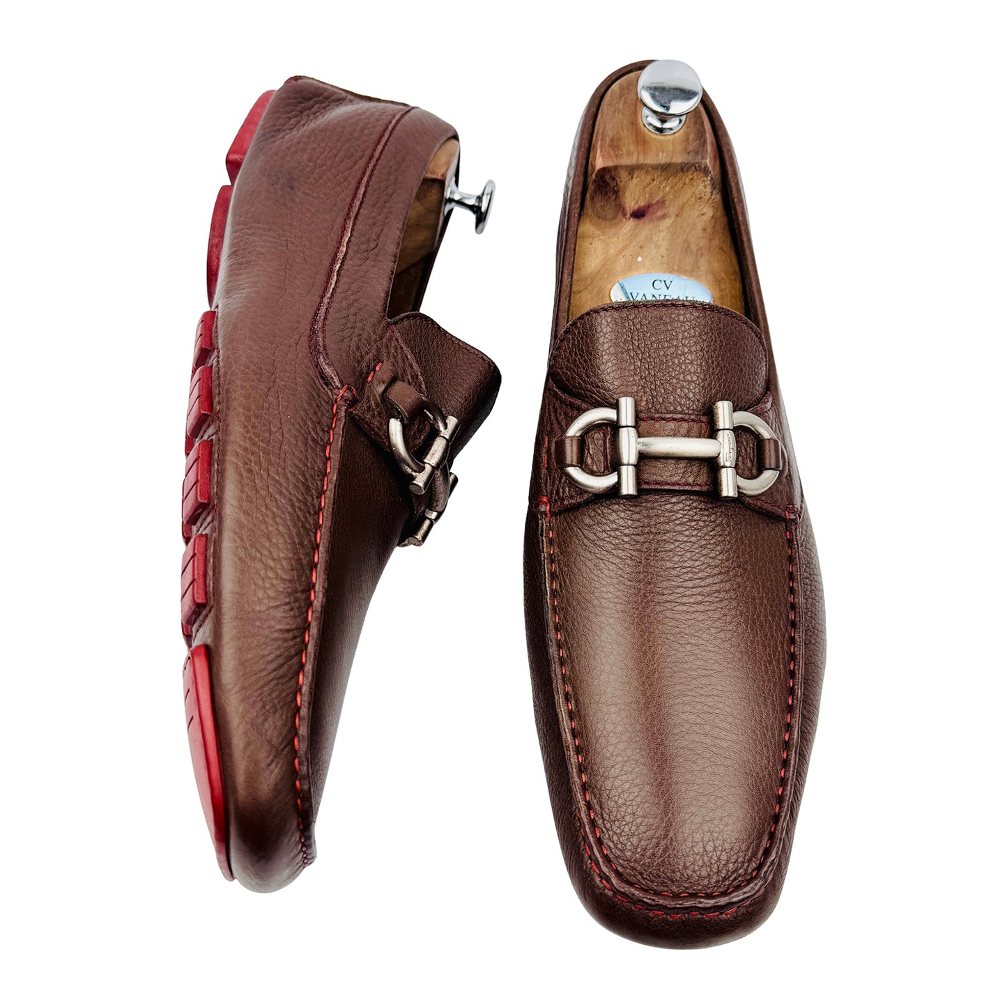 Salvatore Ferragamo Gancini Bit Brown Loafers (Size 44.5/45)