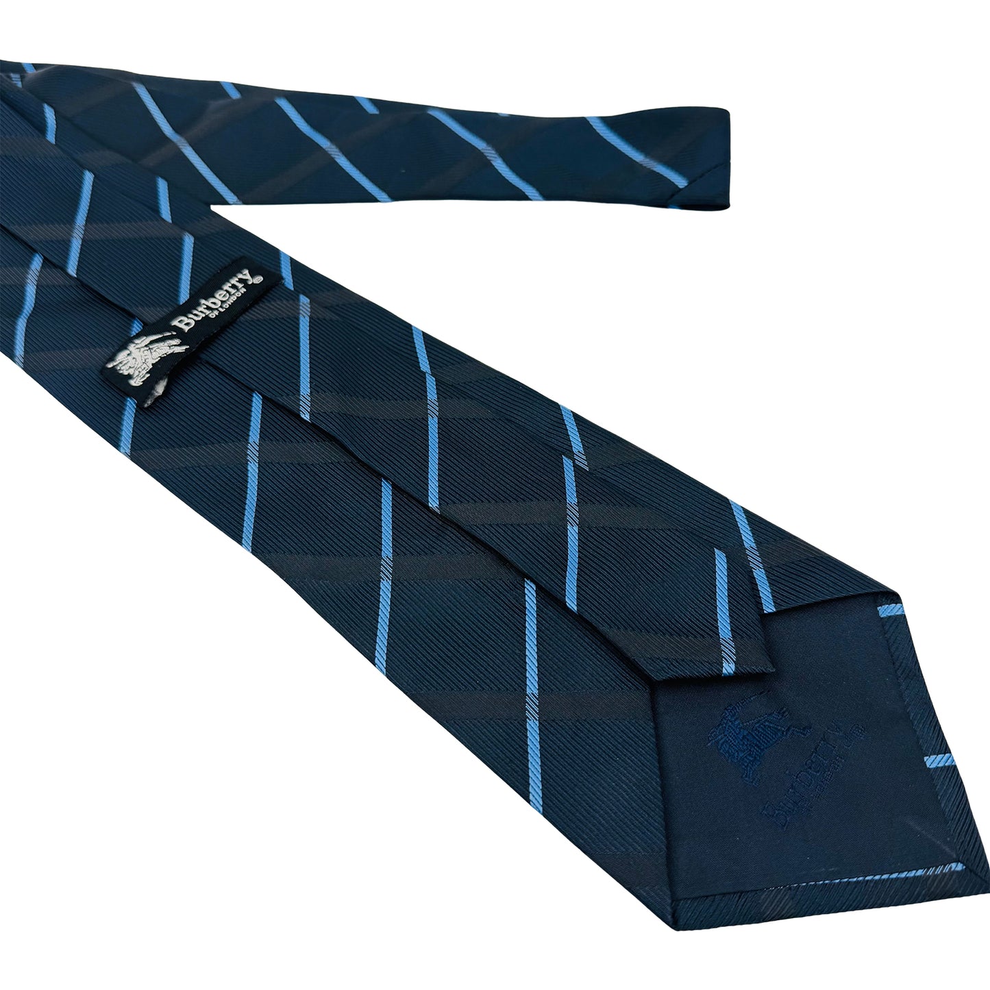 Burberry Navy Light Blue Tie (Size Regular)
