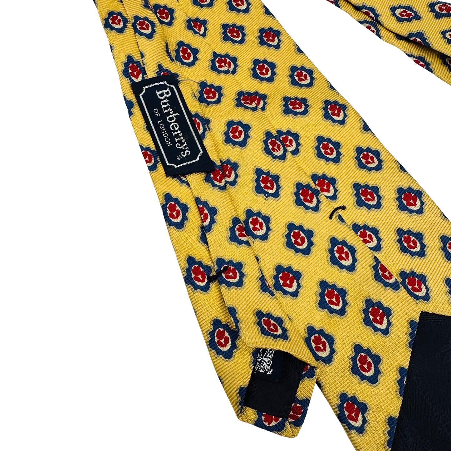 Bruberry Yellow 'Floral Medallion Pattern' Tie (Size Regular)