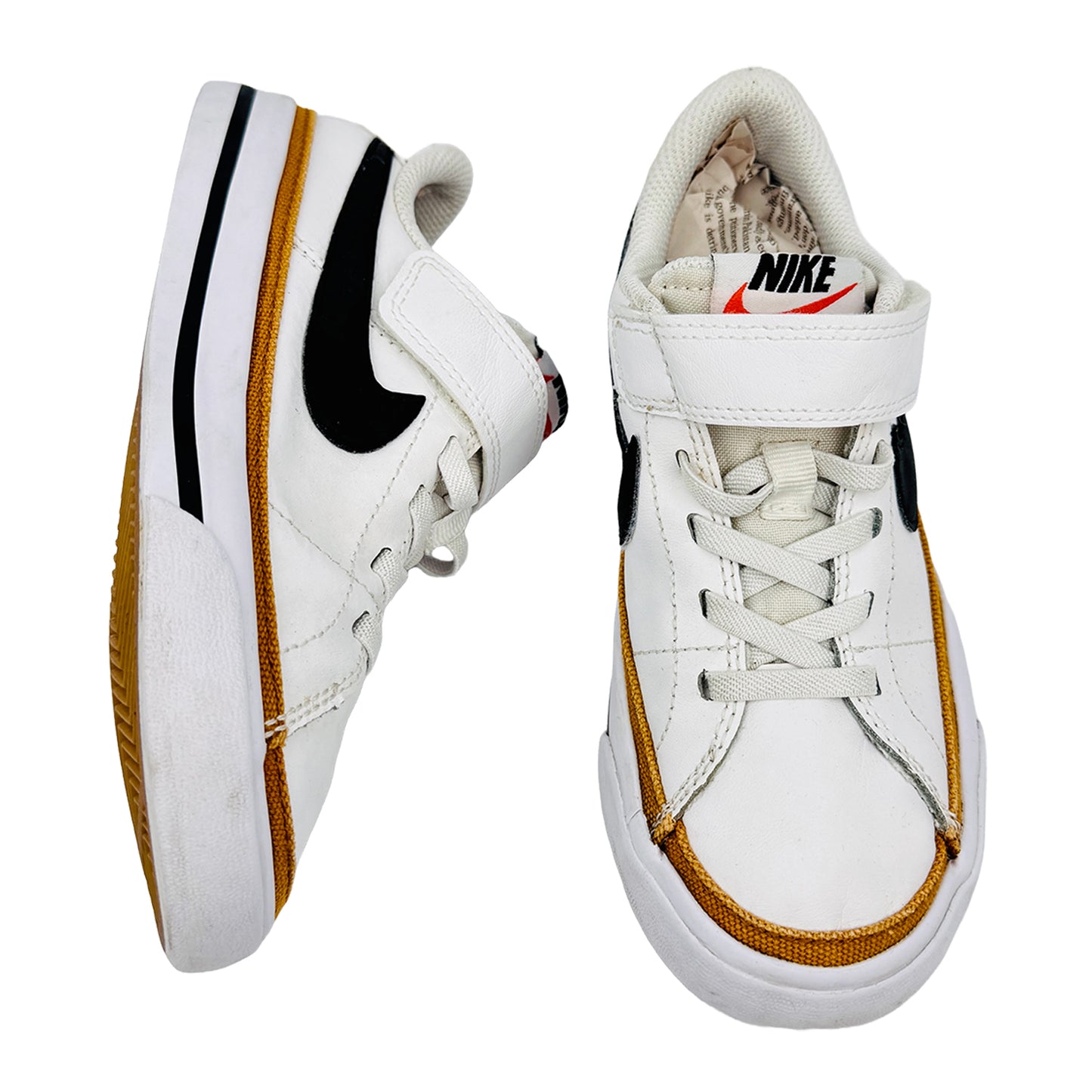 One Front One Cross image of Nike Kid's Court Legacy Shoes (Size 29.5) - DA5381-102