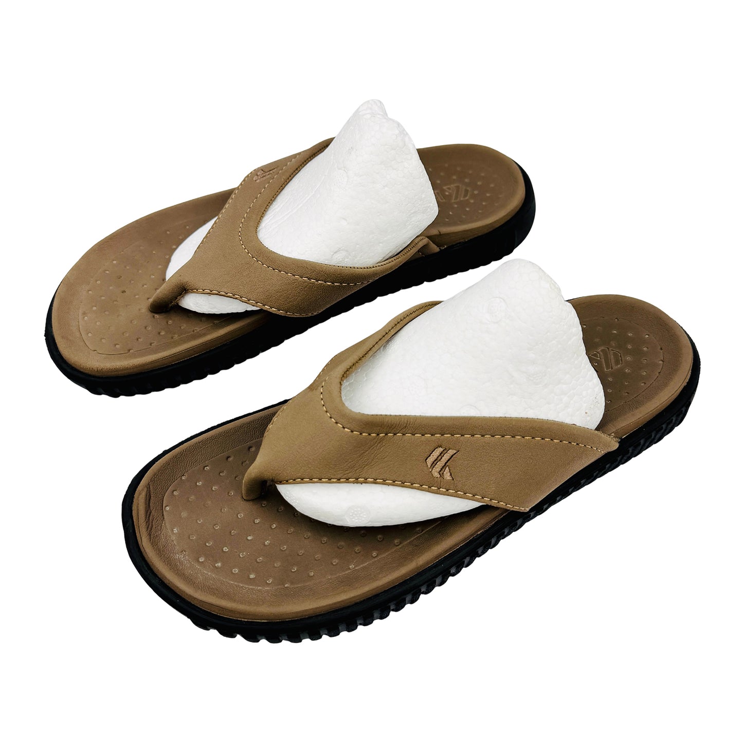 Kito Men's Brown ToePost Flip Flops (Size 42)