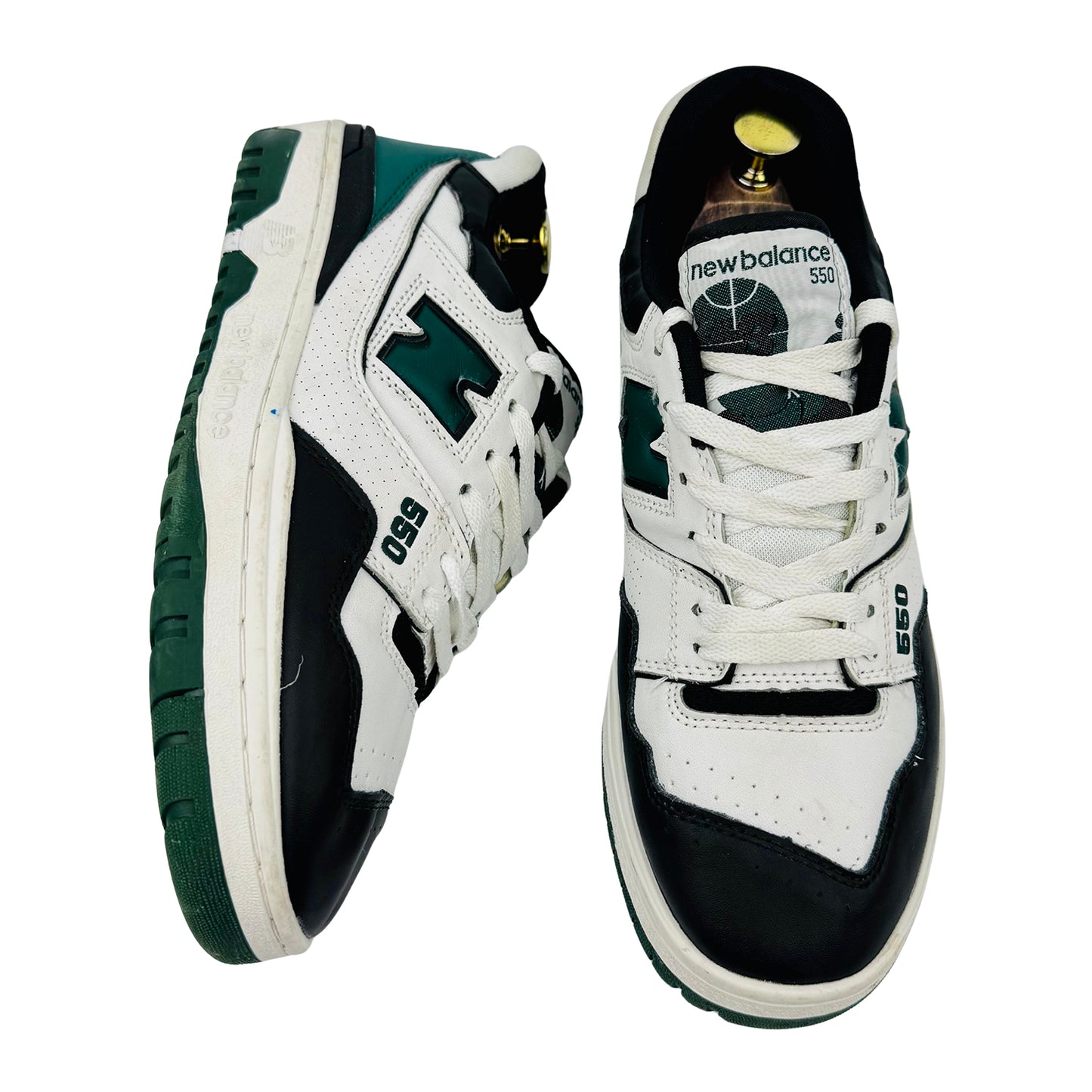 New Balance 550 'White Green Black' Sneakers (Size 41.5) - BB550LE1