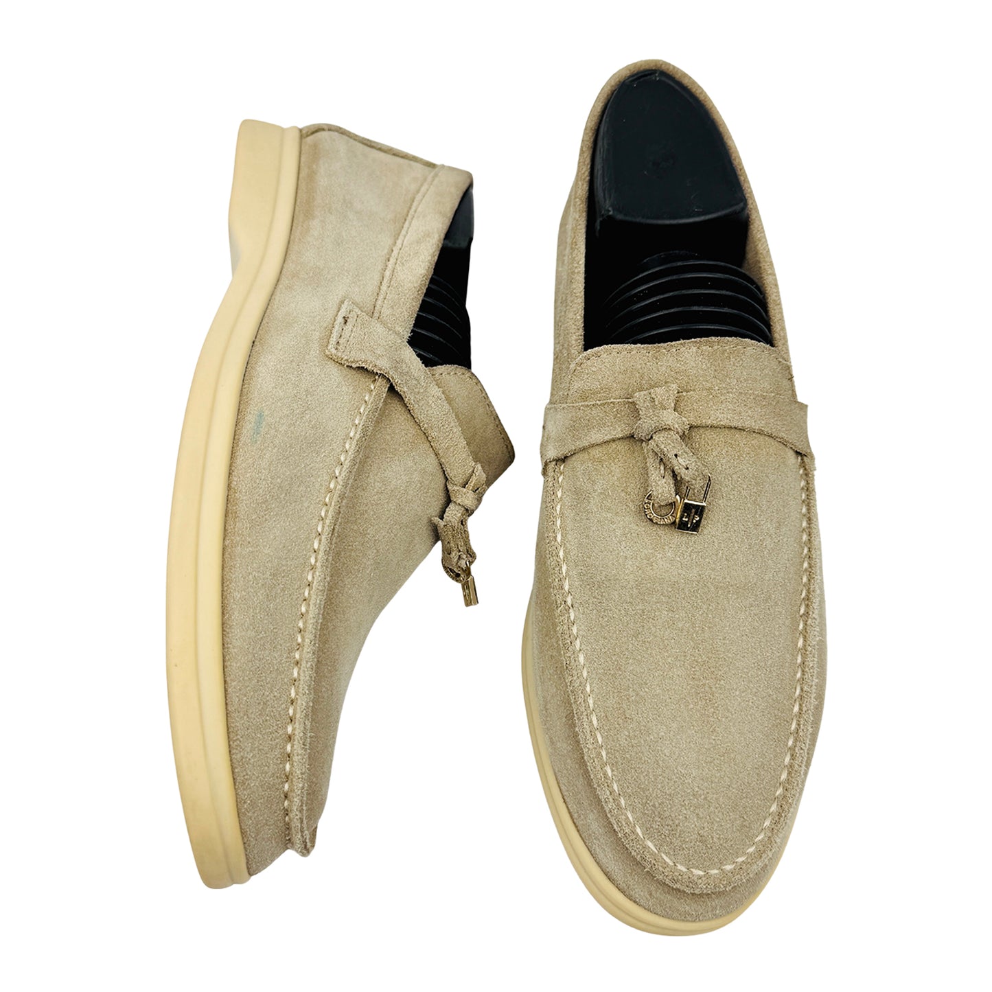 Loro Piana Summer Walk Beige Loafers (Size 40/40.5) - H 18068