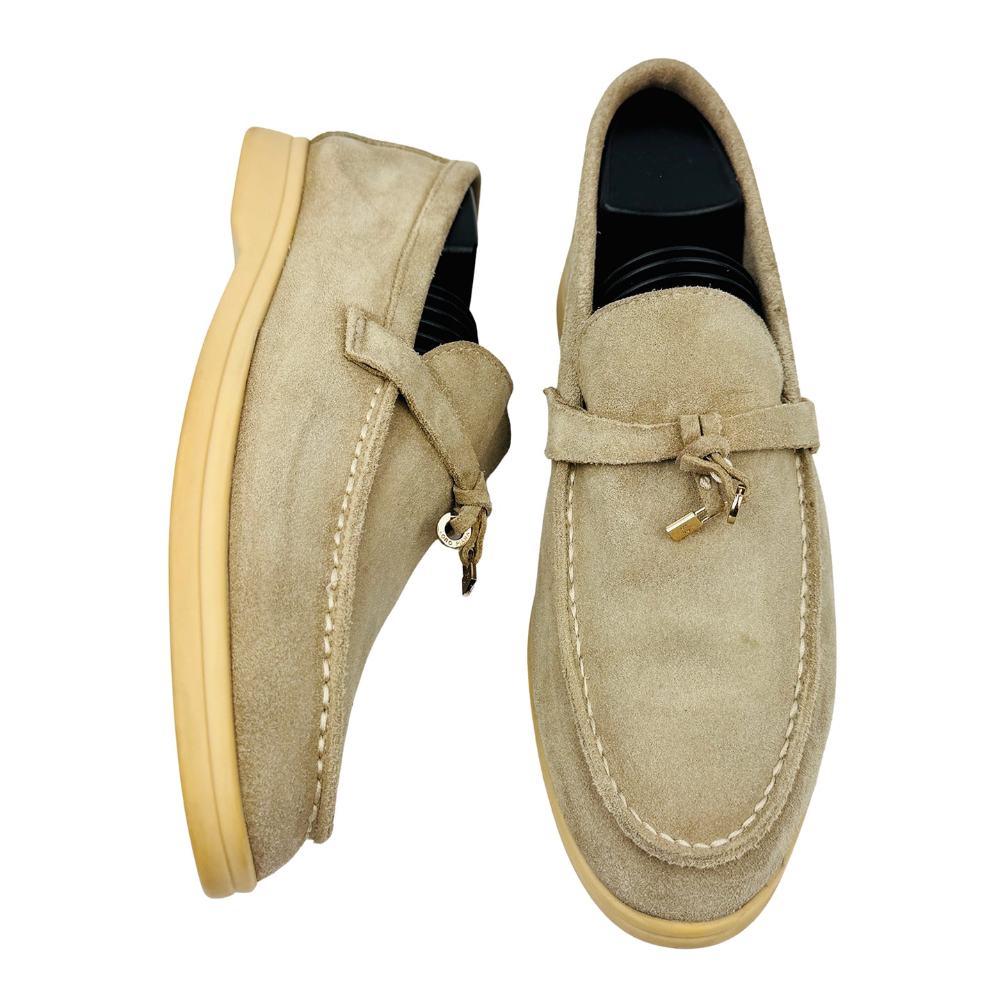 Loro Piana Summer Walk Beige Loafers (Size 41/41.5) - K 53076