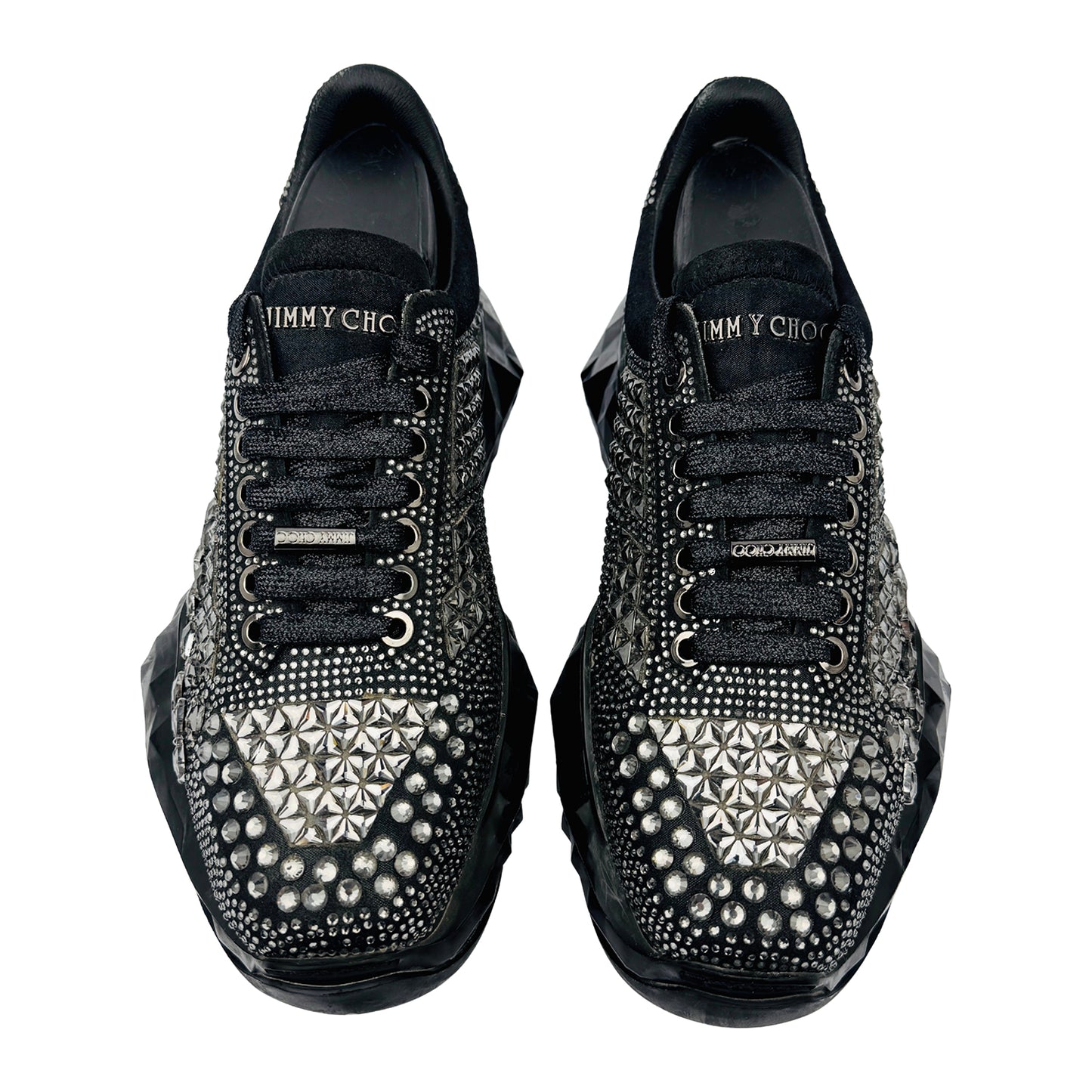 Jimmy Choo Women's Crystal Diamond Sneakers (Size 40/40.5)