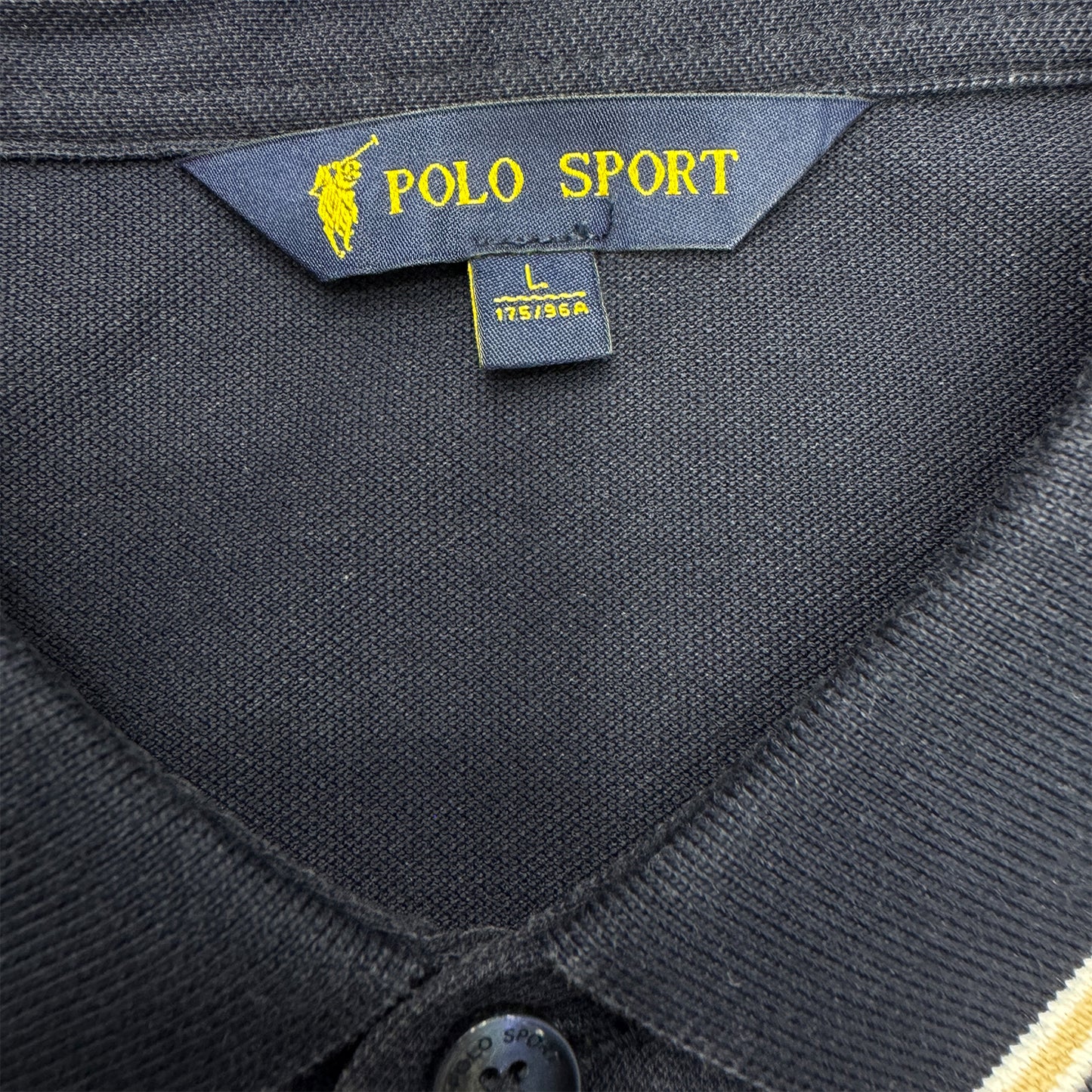 Ralph Lauren Polo Navy Blue T-Shirt (Size Medium/Large)