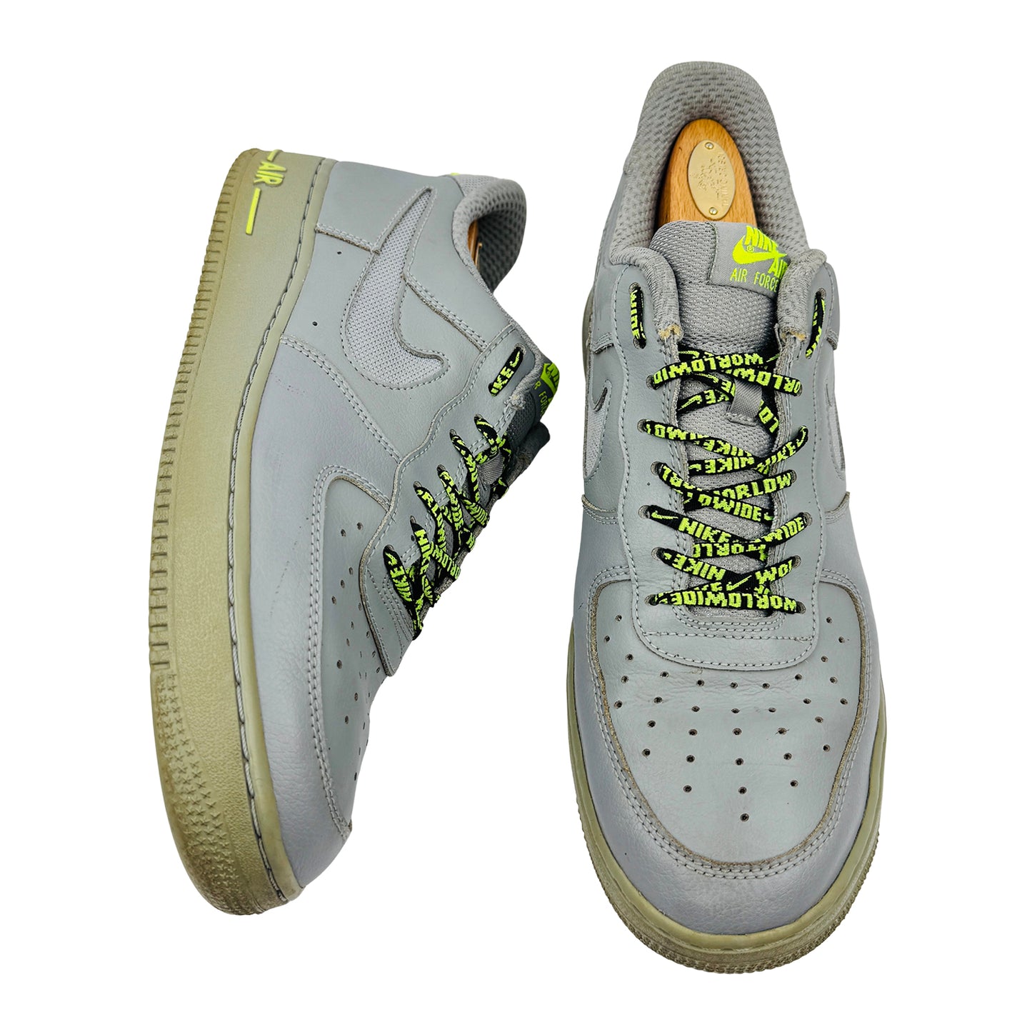 Nike Air Force 1 Low 'Grey Volt' Sneakers (Size 44.5) - DC1429-001