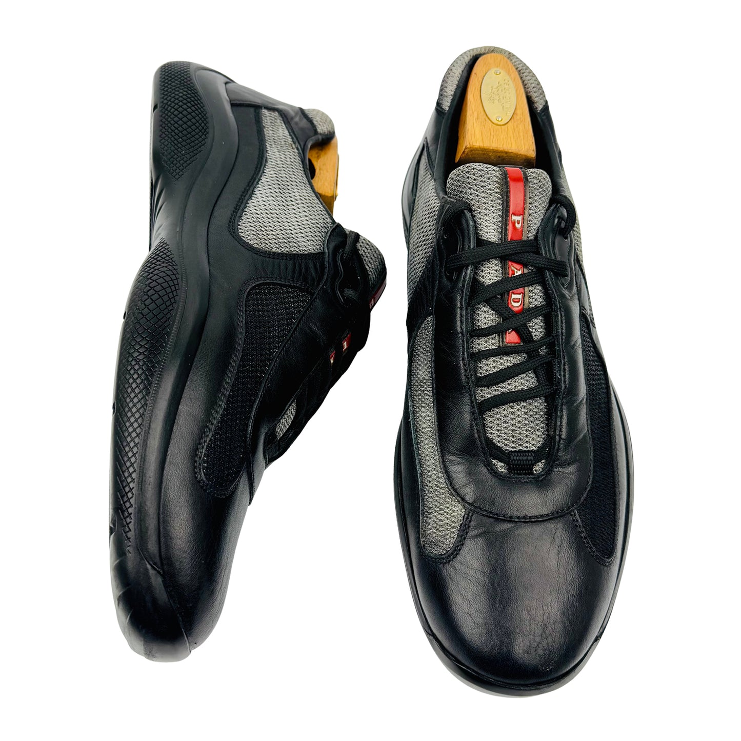 Prada America's Cup 'Black' Sneakers (Size 43) - PS0906