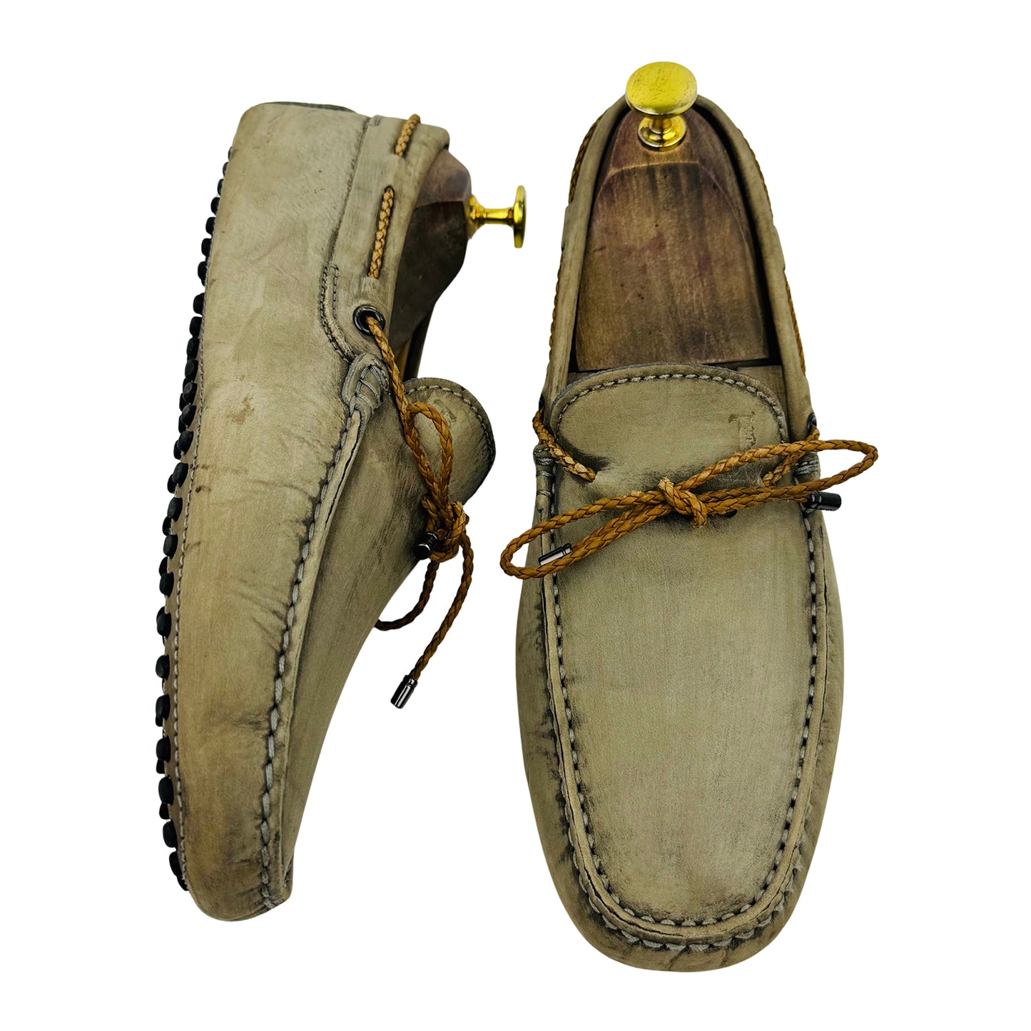 Tod's Gommino Driving Light Beige Loafer (Size 42)