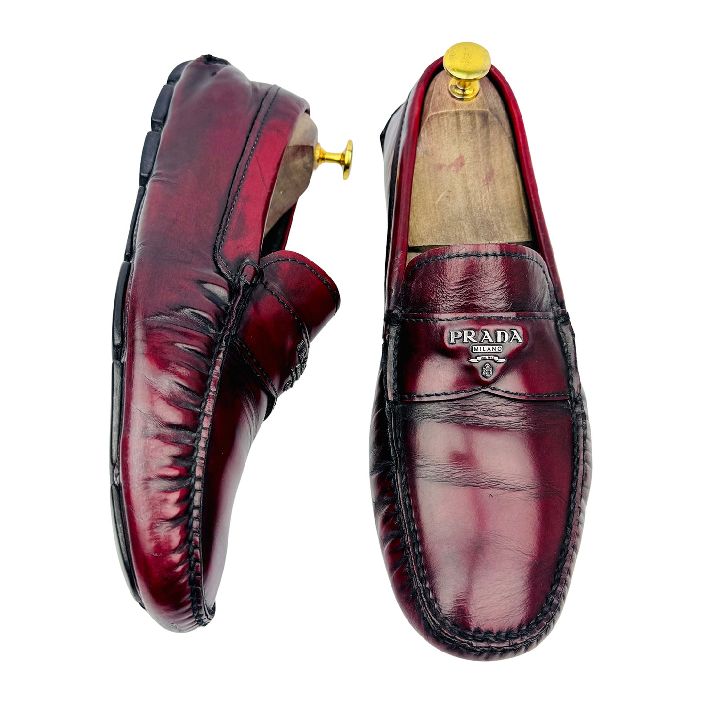 Prada Men's Leather Slip on Loafers (Size 42/42.5) - 2D 2170