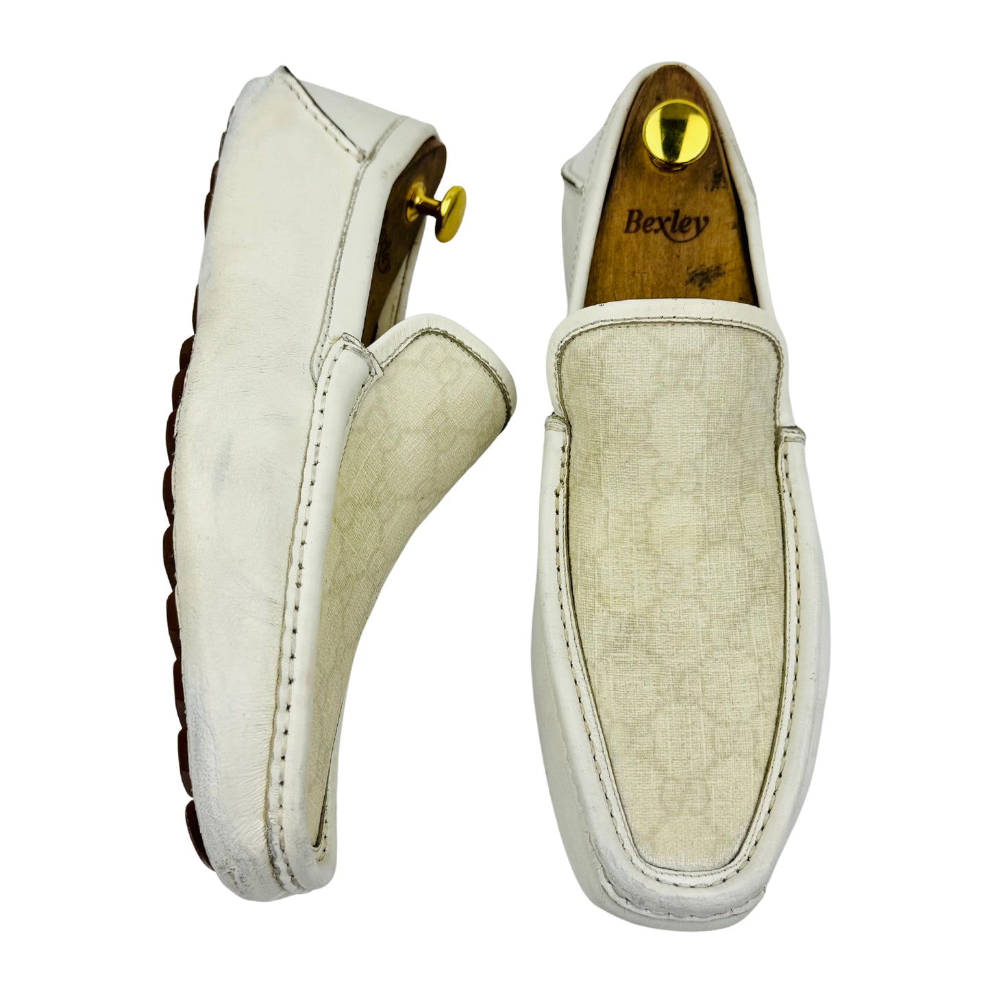 Gucci GG Canvas Driver 'Off White' Loafer (Size 42.5/43)