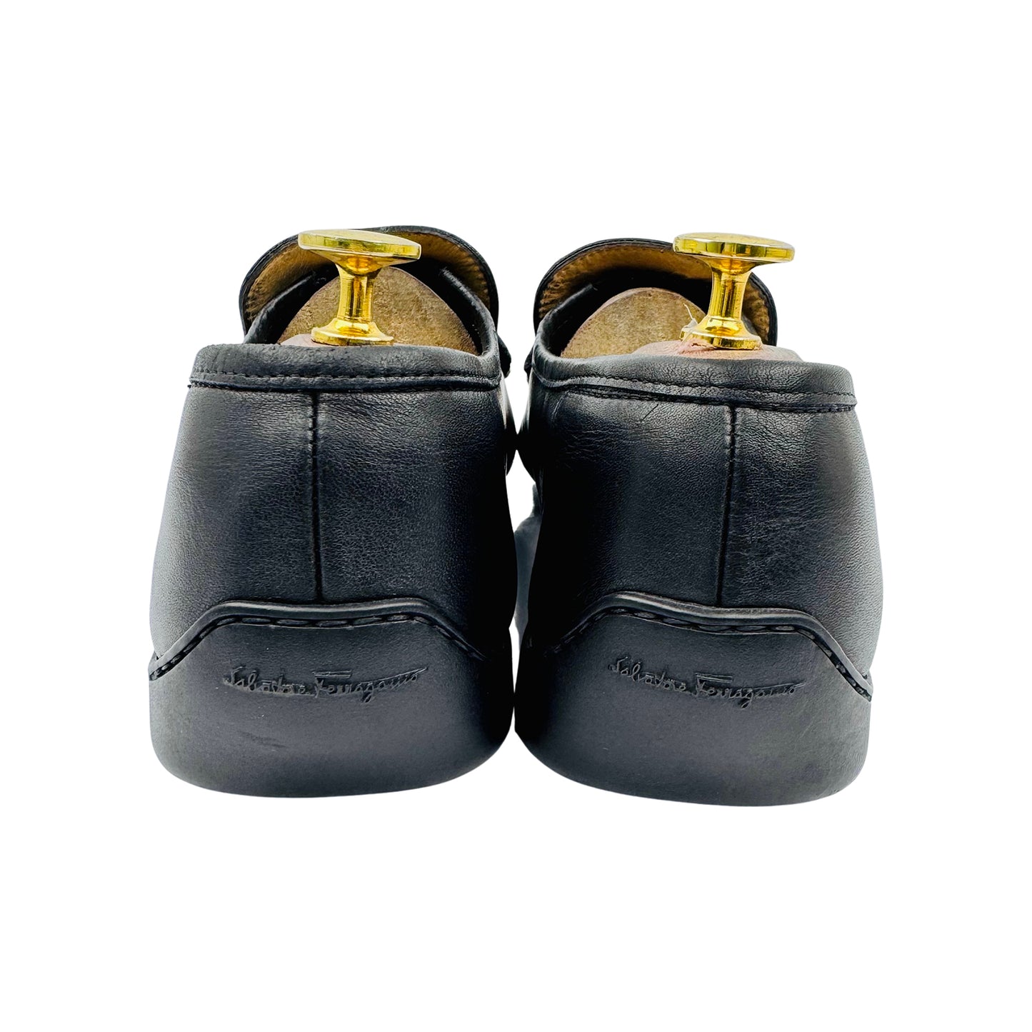 Salvatore Ferragamo Gancini Horsebit Black Loafer (Size 42)