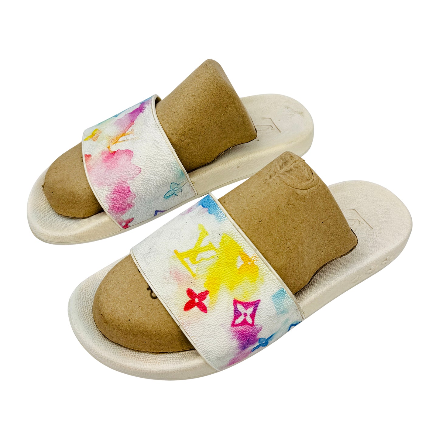 Louis Vuitton Men`s Waterfront White Slippers (Size 42/42.5)