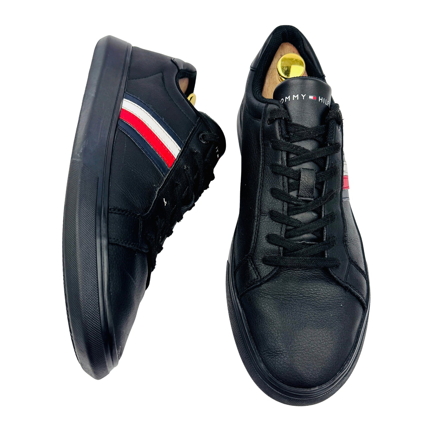 Tommy Hilfiger Corporate Cup Leather Stripes Sneakers (Size 42/42.5) - FM0FM04275