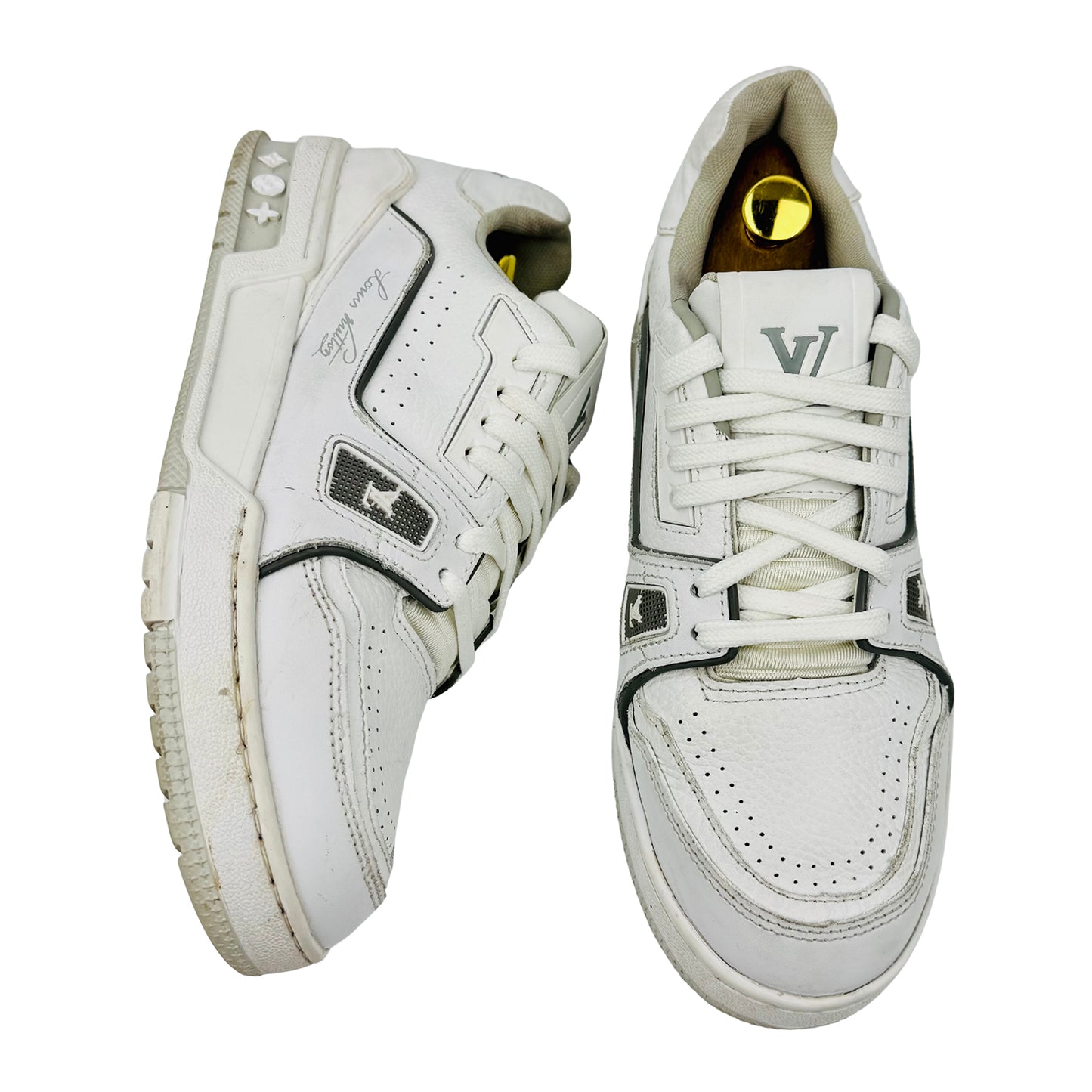Louis Vuitton Trainer White Sneaker (Size 42.5) - VL 0221