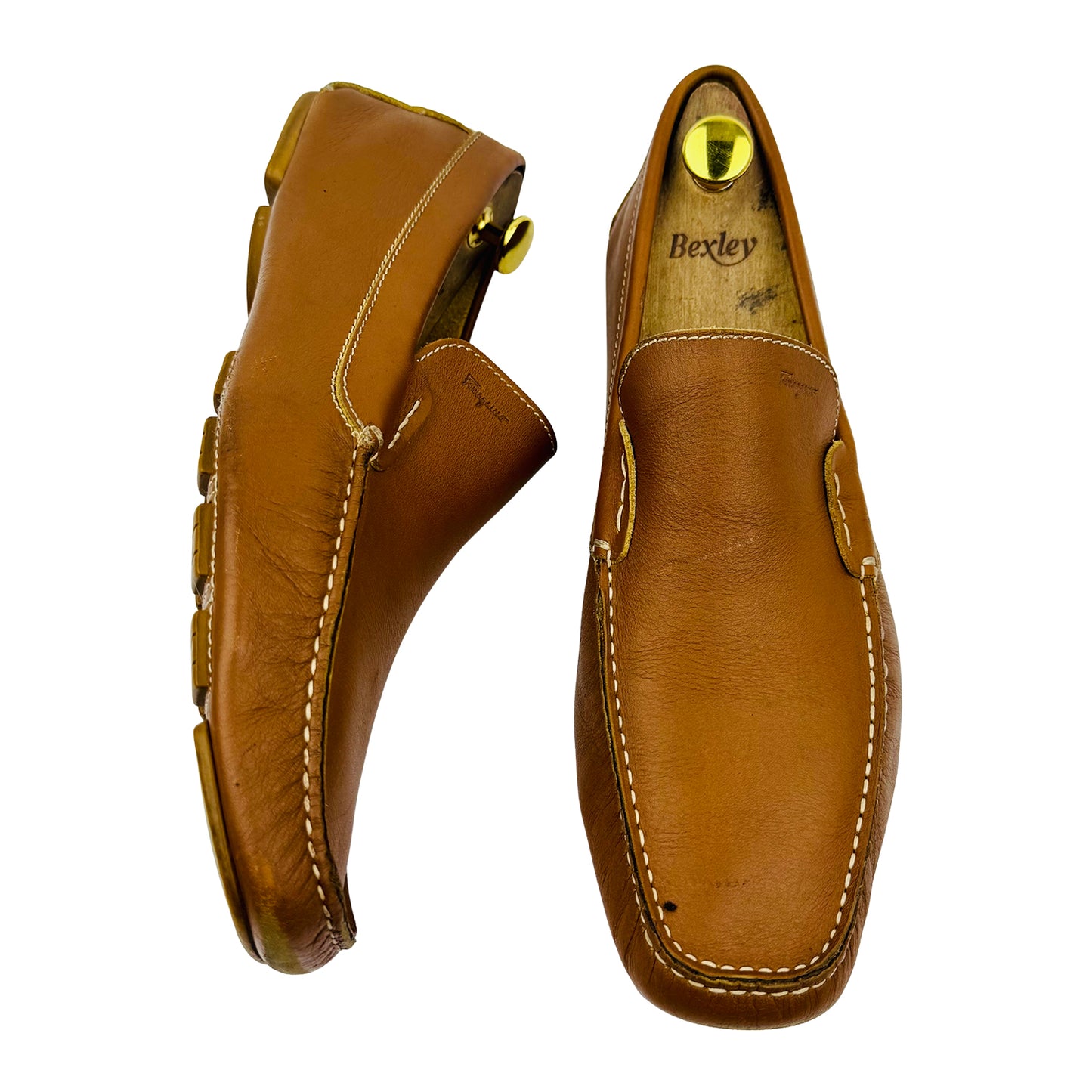 Salvatore Ferragamo Parigi Driver Brown Loafer (Size 44)