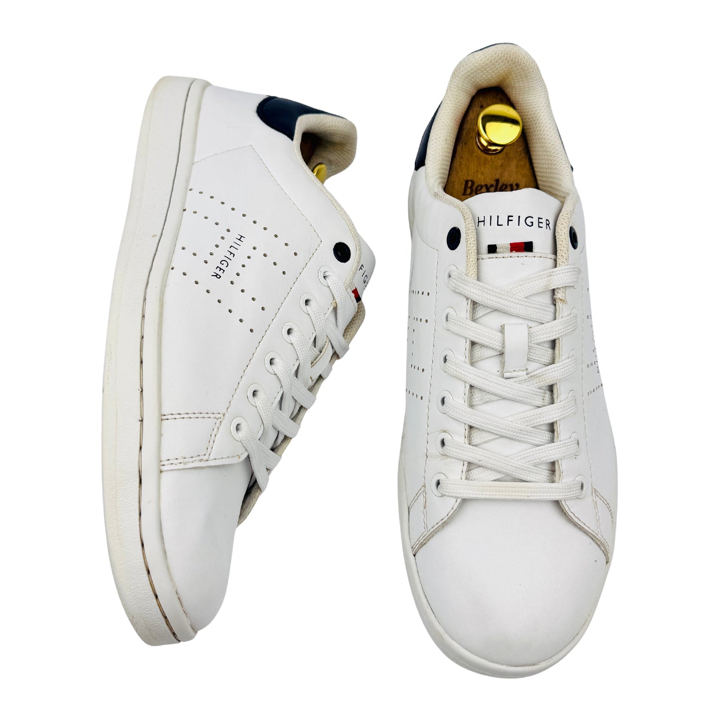 Tommy Hilfiger Men's Liston White Sneakers (Size 43) - TMLISTON