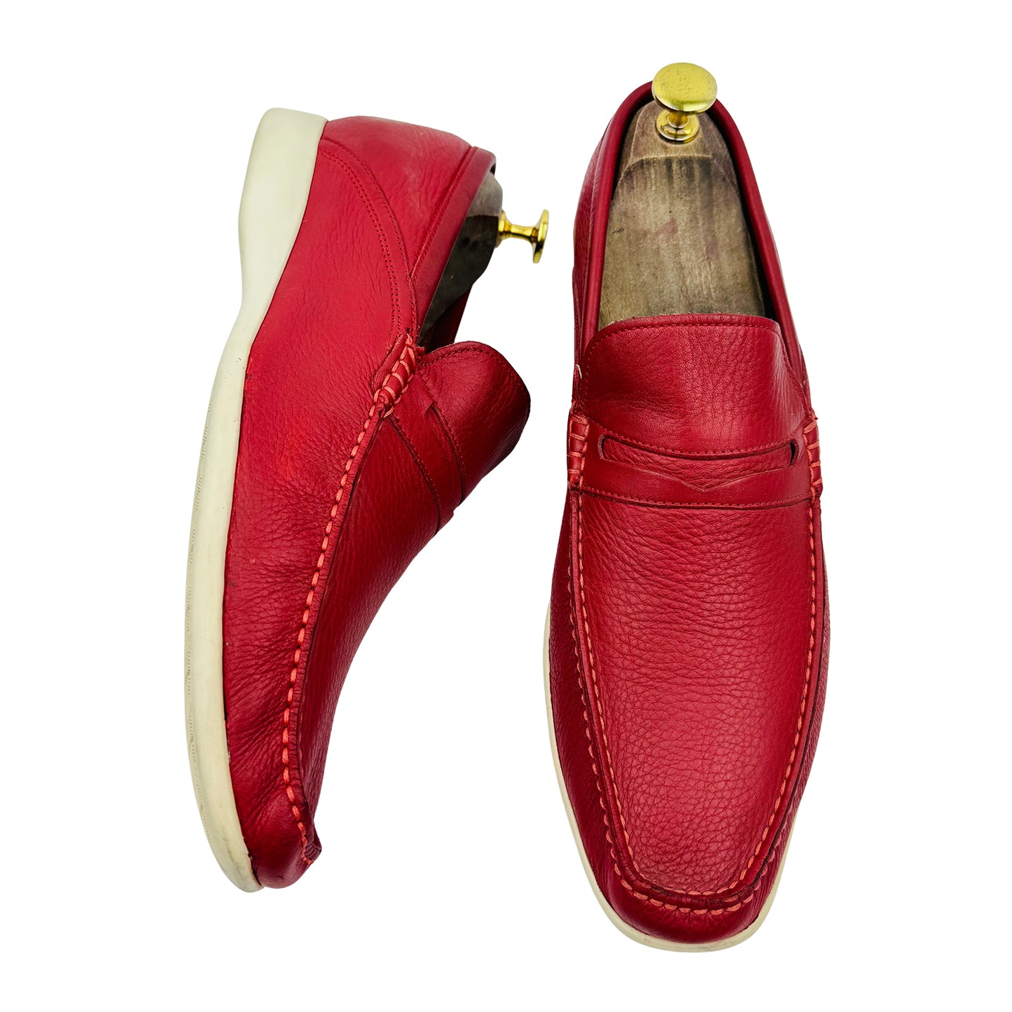 Bally Cineas Red Leather Loafer (Size 42)