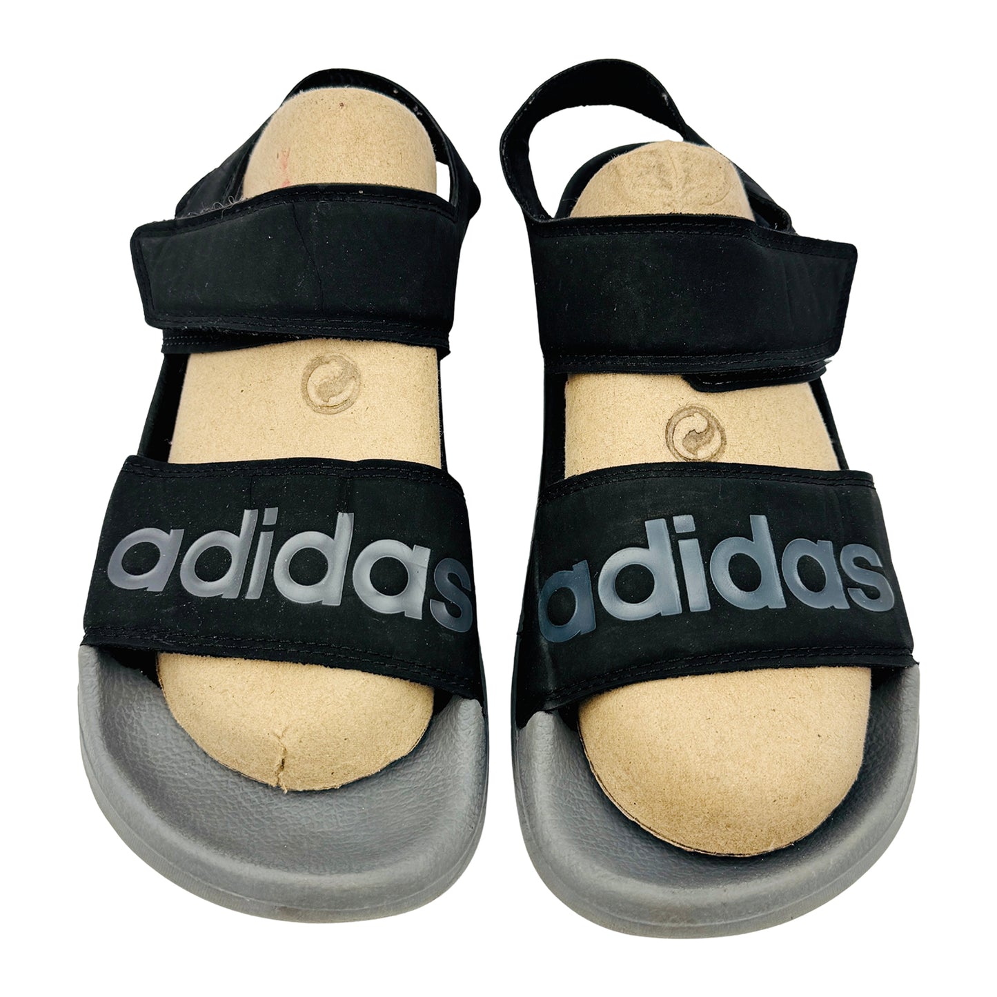Adidas Adilette 'Black Grey' Sandals (Size 40.5) - FY8649