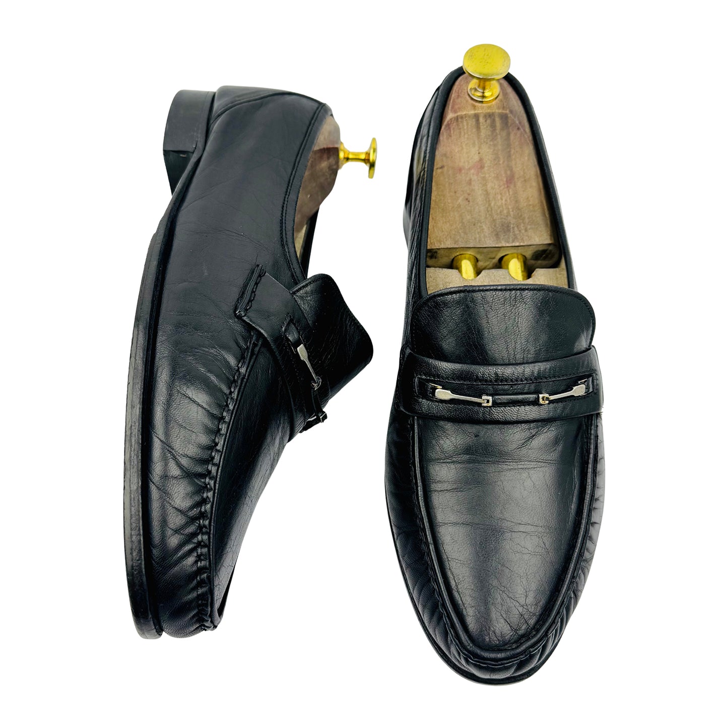Bally Men's Black Leather Bit Loafer (Size 42)