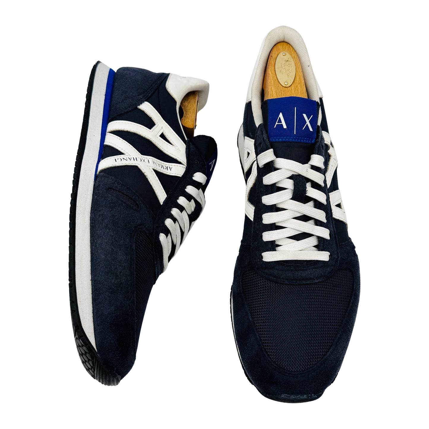 Armani Men's Logo Lace-Up Sneakers (Size 43/43.5) - XUX017 XCC68