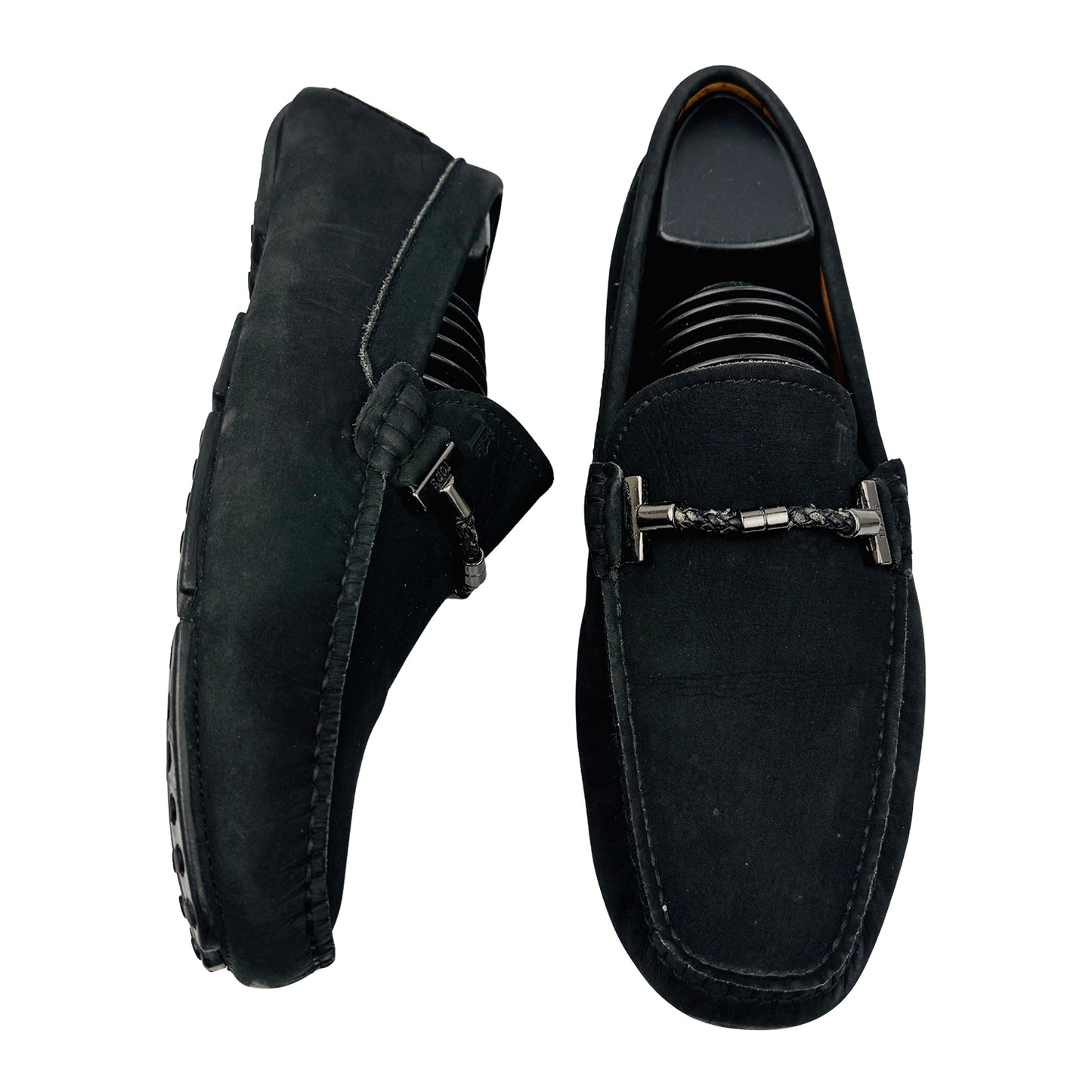 Tod's Gommino Driving Black Suede Loafers (Size 40.5/41)
