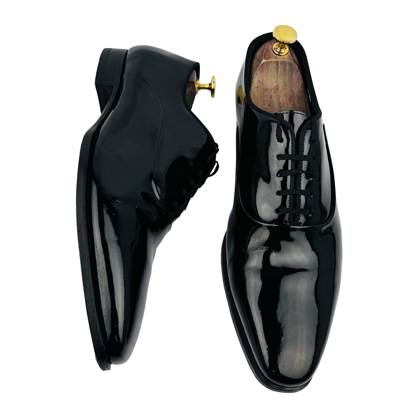 Suitsupply Black Patent Leather Tuxedo Shoes (Size 42)