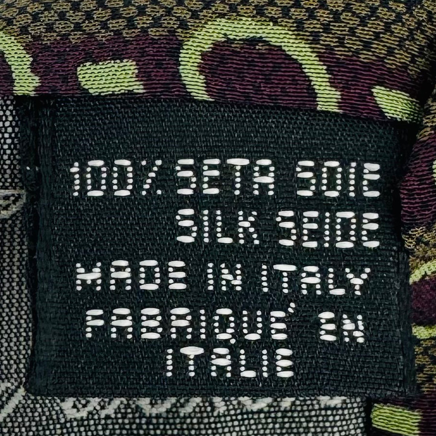 Giorgio Armani Brown 'Geometric Pattern' Tie (Size Regular)